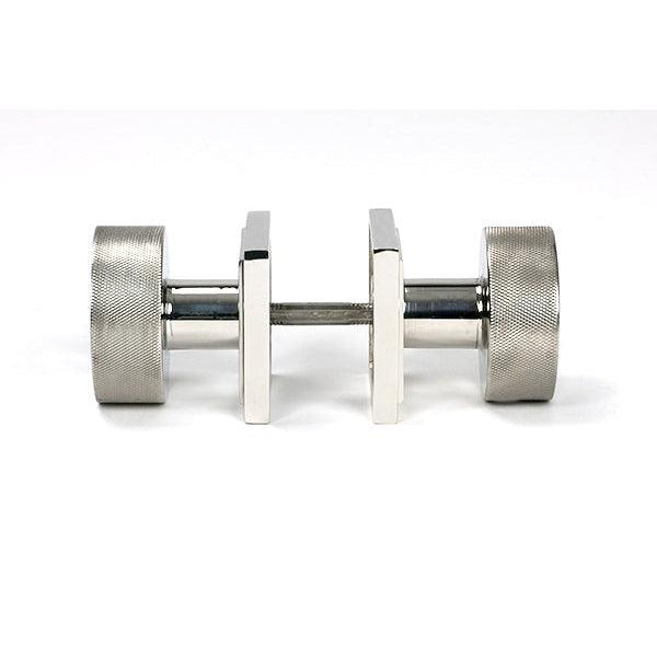 Polished Marine SS (316) Brompton Mortice/Rim Knob Set (Square) | From The Anvil-Mortice Knobs-Yester Home