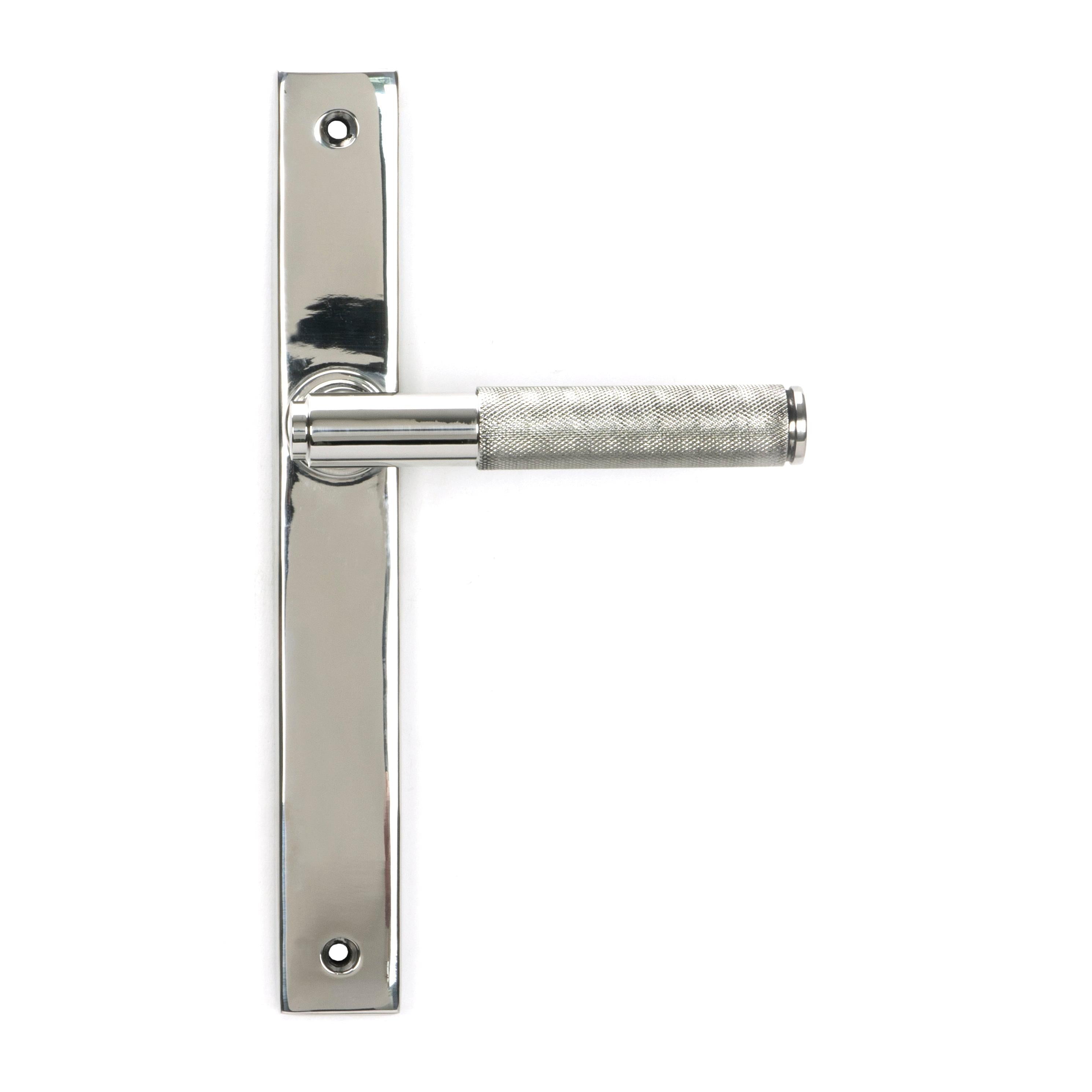 Polished Marine SS (316) Brompton Slimline Lever Espag. Latch Set | From The Anvil - Espagnolette - From The Anvil - Yester Home