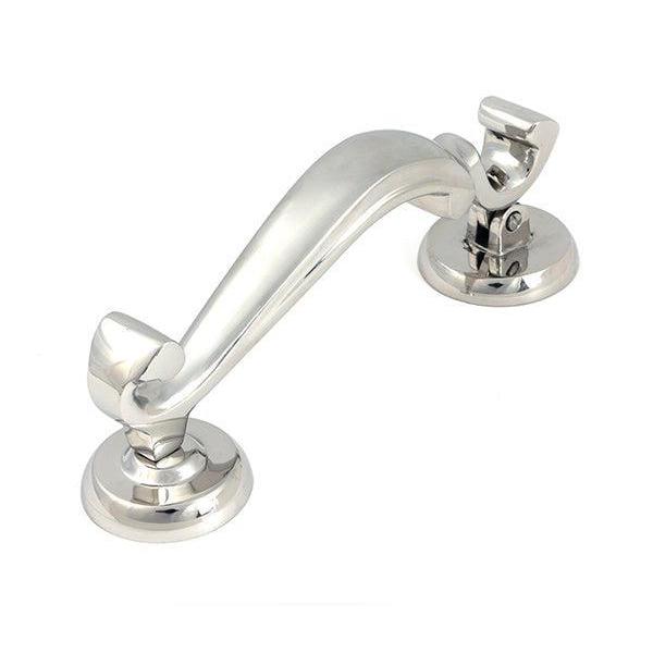 Polished Marine SS (316) Doctor's Door Knocker - Bolt-Through Door Knockers - From The Anvil - Yester Home