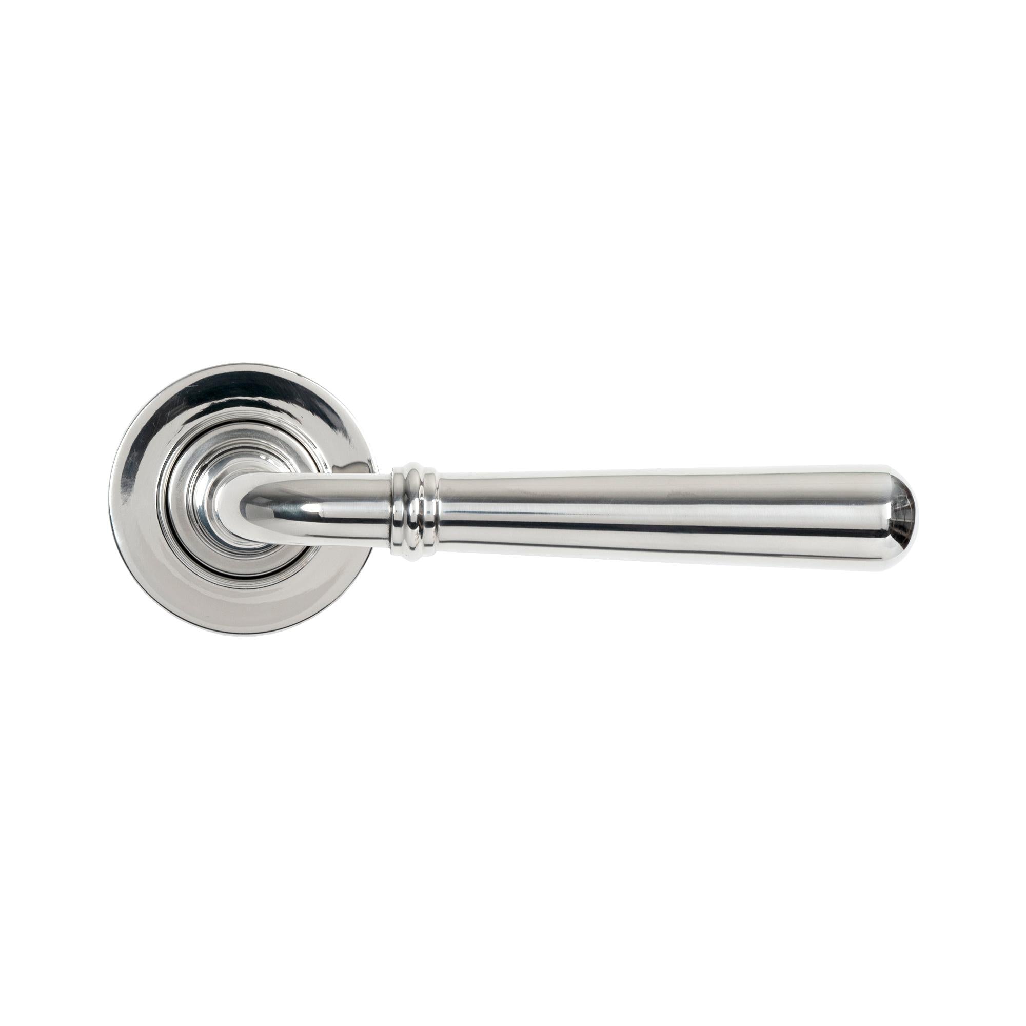 Polished Marine SS (316) Newbury Lever on Rose Set (Plain) | From The Anvil - Concealed - From The Anvil - Yester Home