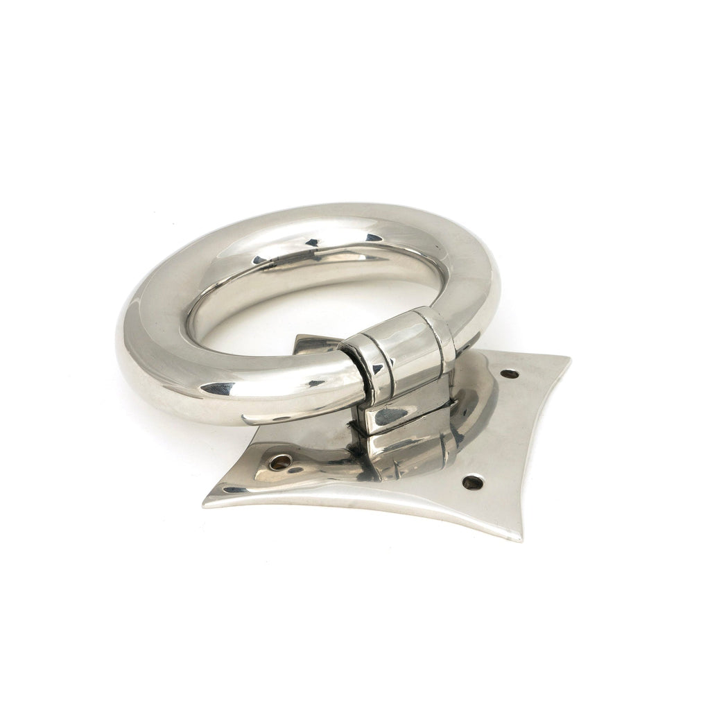 Polished Marine SS (316) Ring Door Knocker | From The Anvil-Surface Fixed Door Knockers-Yester Home