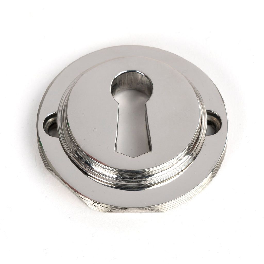 Polished Marine SS (316) Round Escutcheon (Art Deco) | From The Anvil-Escutcheons-Yester Home