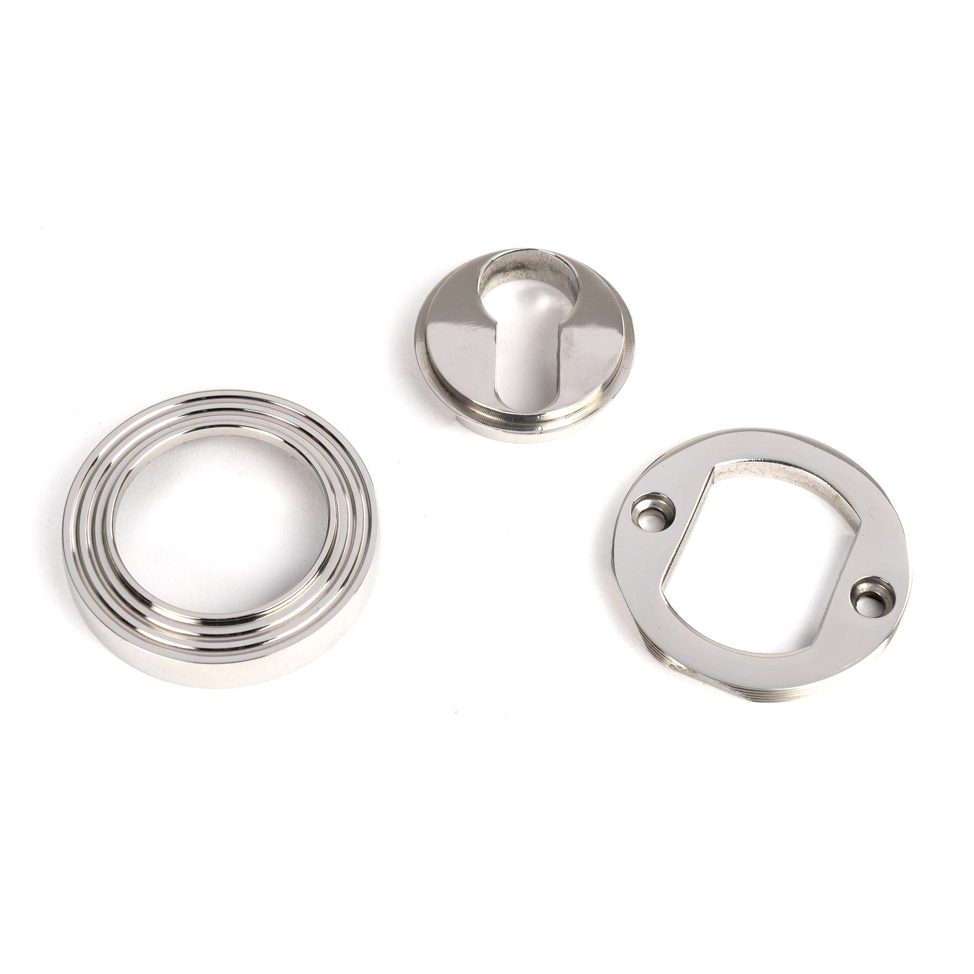 Polished Marine SS (316) Round Euro Escutcheon (Beehive) | From The Anvil - Euro Escutcheons - From The Anvil - Yester Home