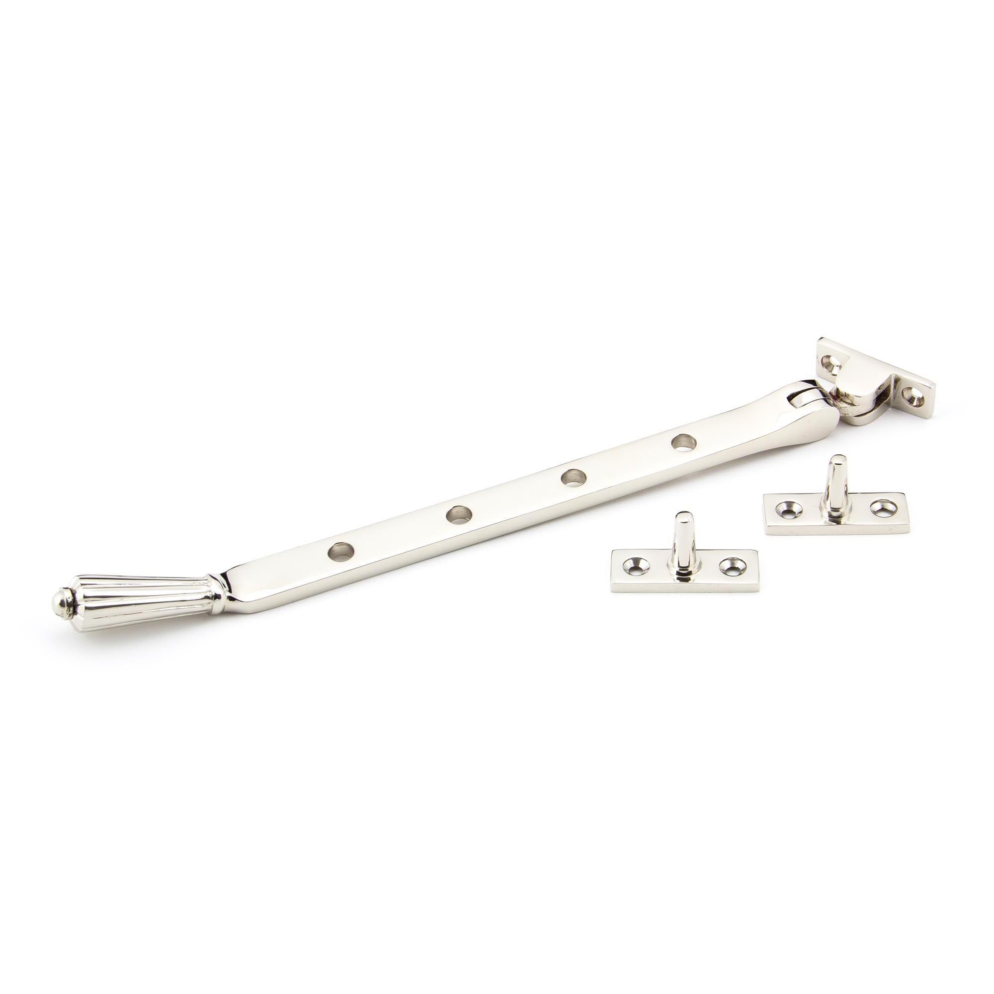 Polished Nickel 10" Hinton Stay | From The Anvil - Stays - From The Anvil - Yester Home