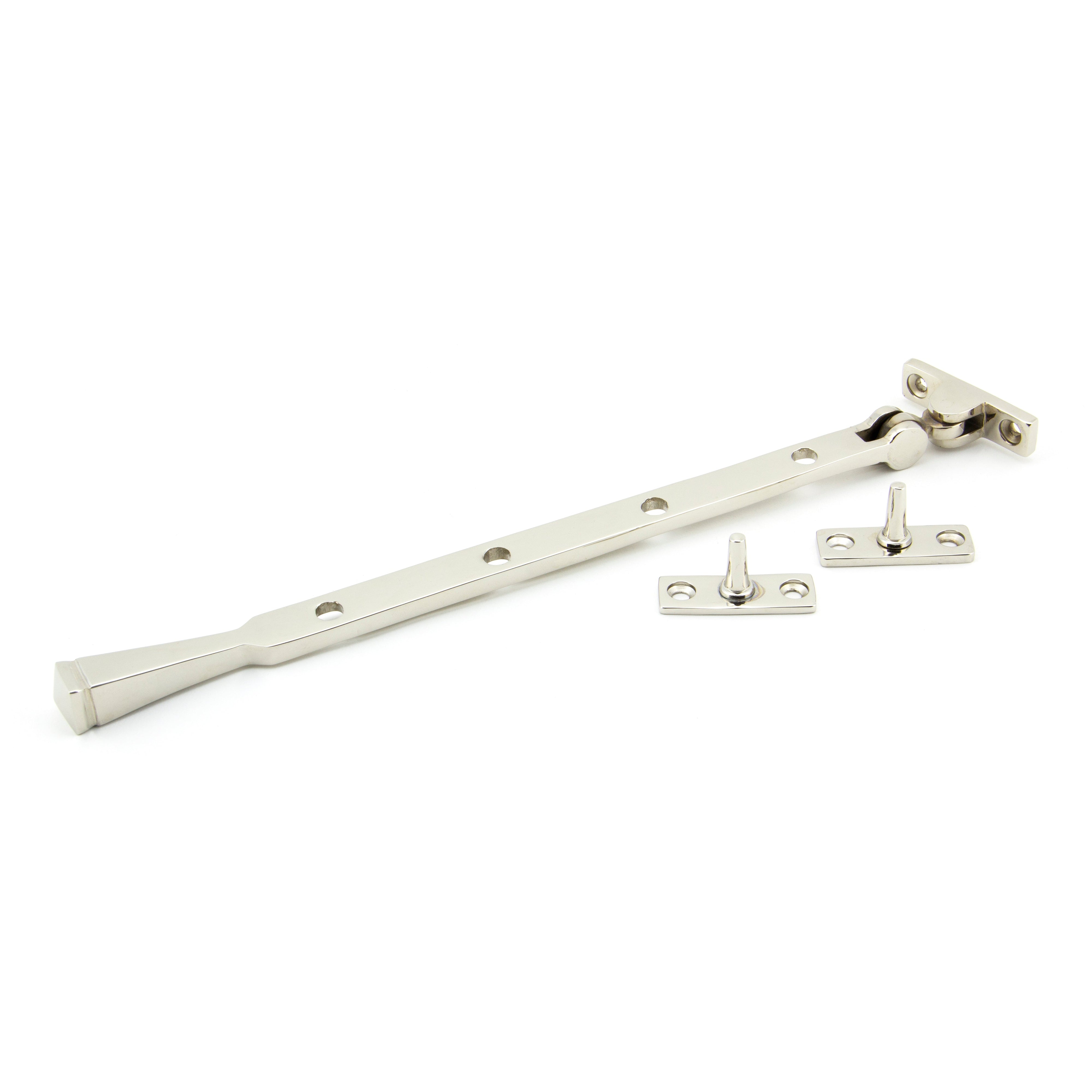Polished Nickel 12" Avon Stay | From The Anvil-Stays-Yester Home