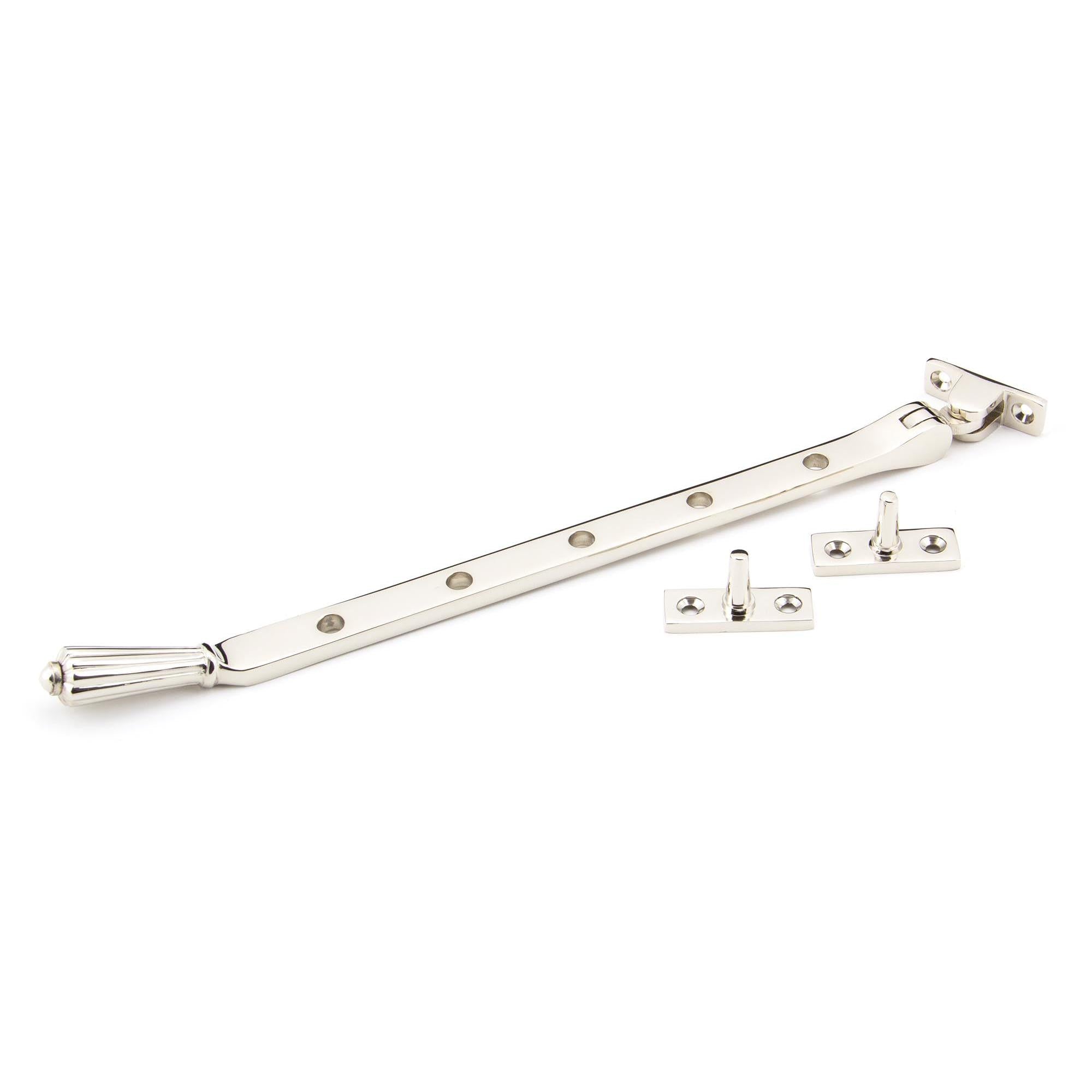 Polished Nickel 12" Hinton Stay | From The Anvil - Stays - From The Anvil - Yester Home