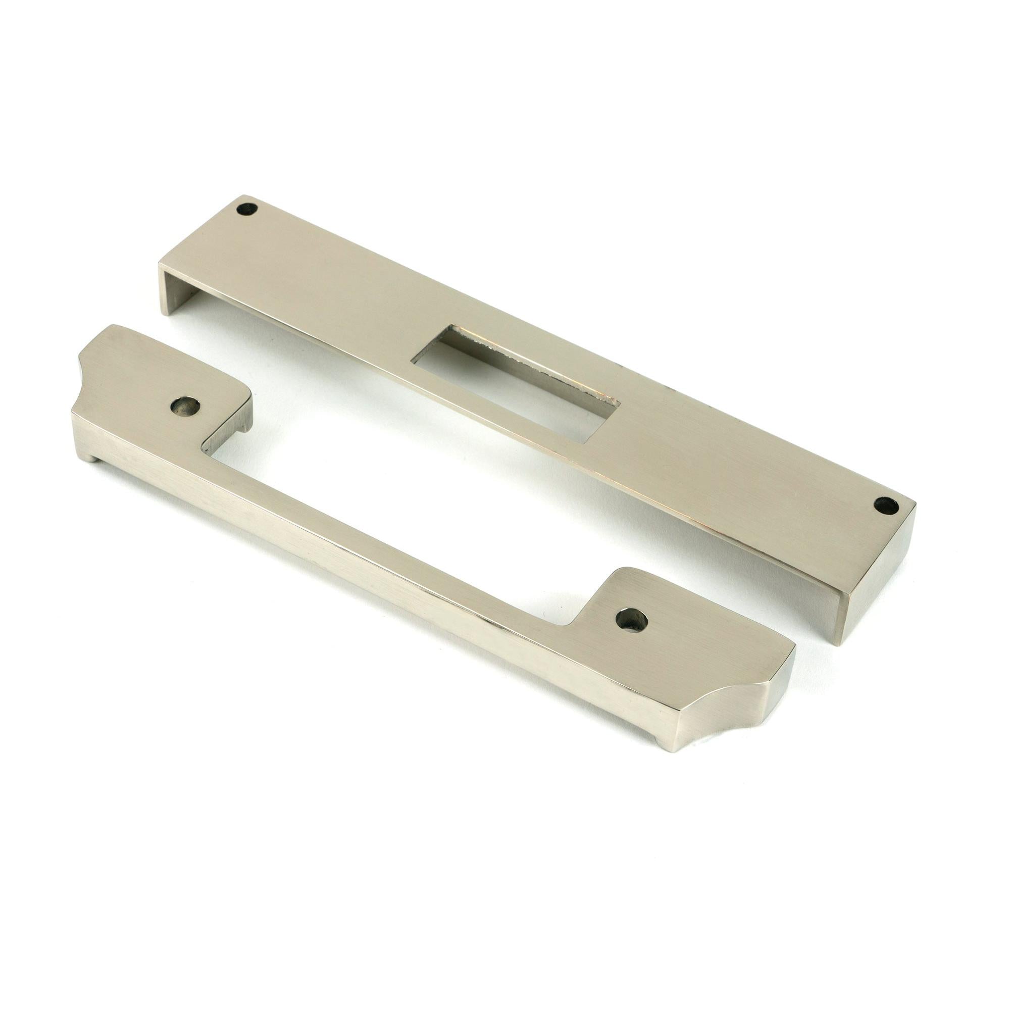 Polished Nickel ½" Rebate Kit for Euro Dead Lock - Deadlocks & Deadbolts - From The Anvil - Yester Home