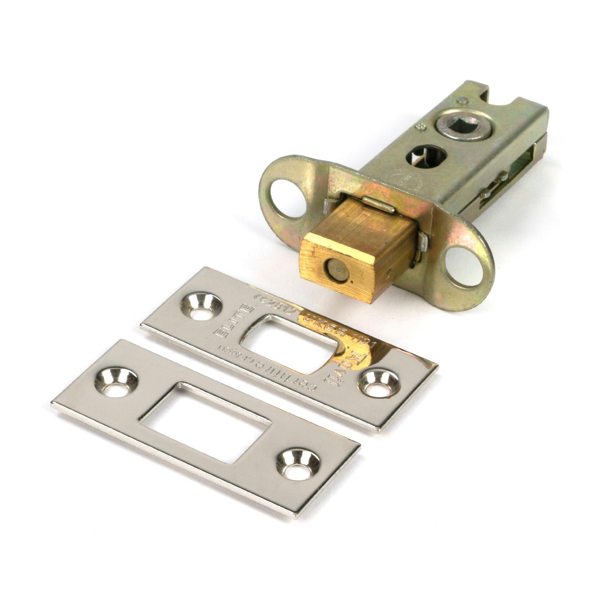 Polished Nickel 2½" Heavy Duty Tubular Deadbolt - Deadlocks & Deadbolts - From The Anvil - Yester Home