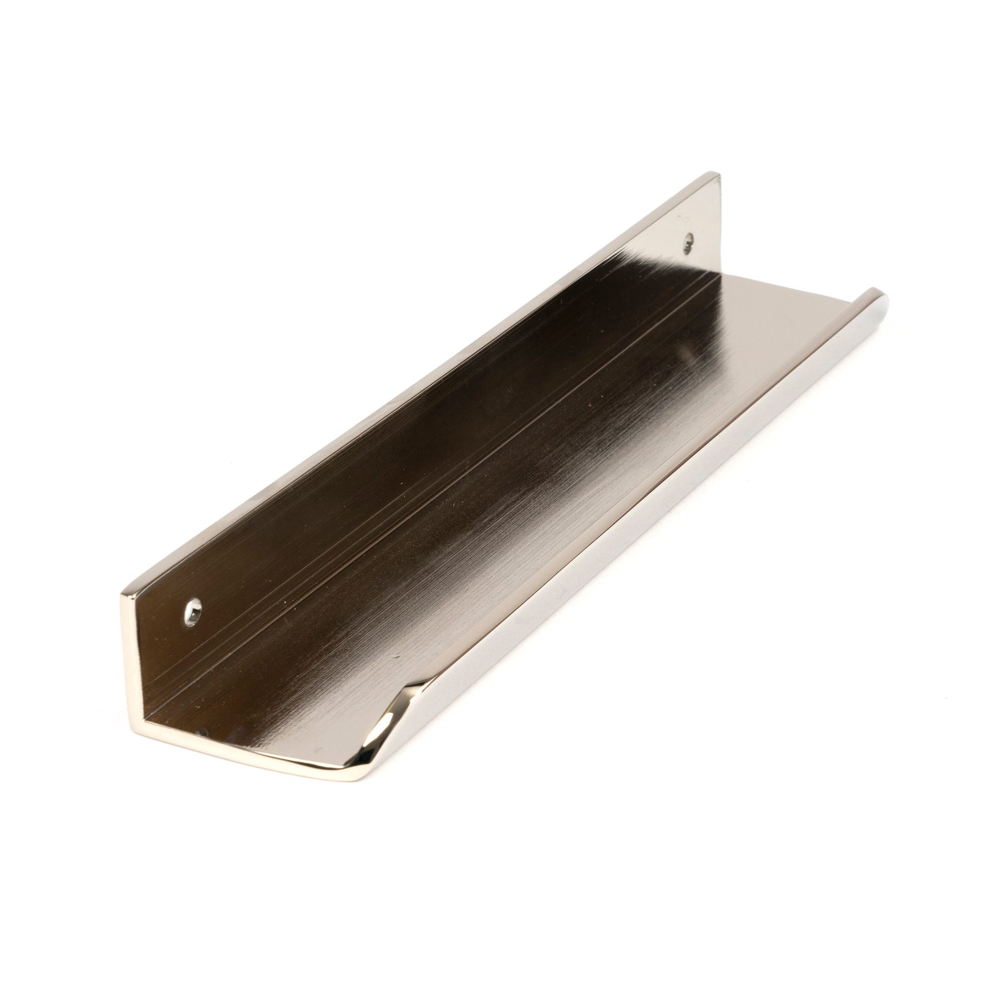 Polished Nickel 200mm Moore Edge Pull | From The Anvil-Cabinet Pulls-Yester Home