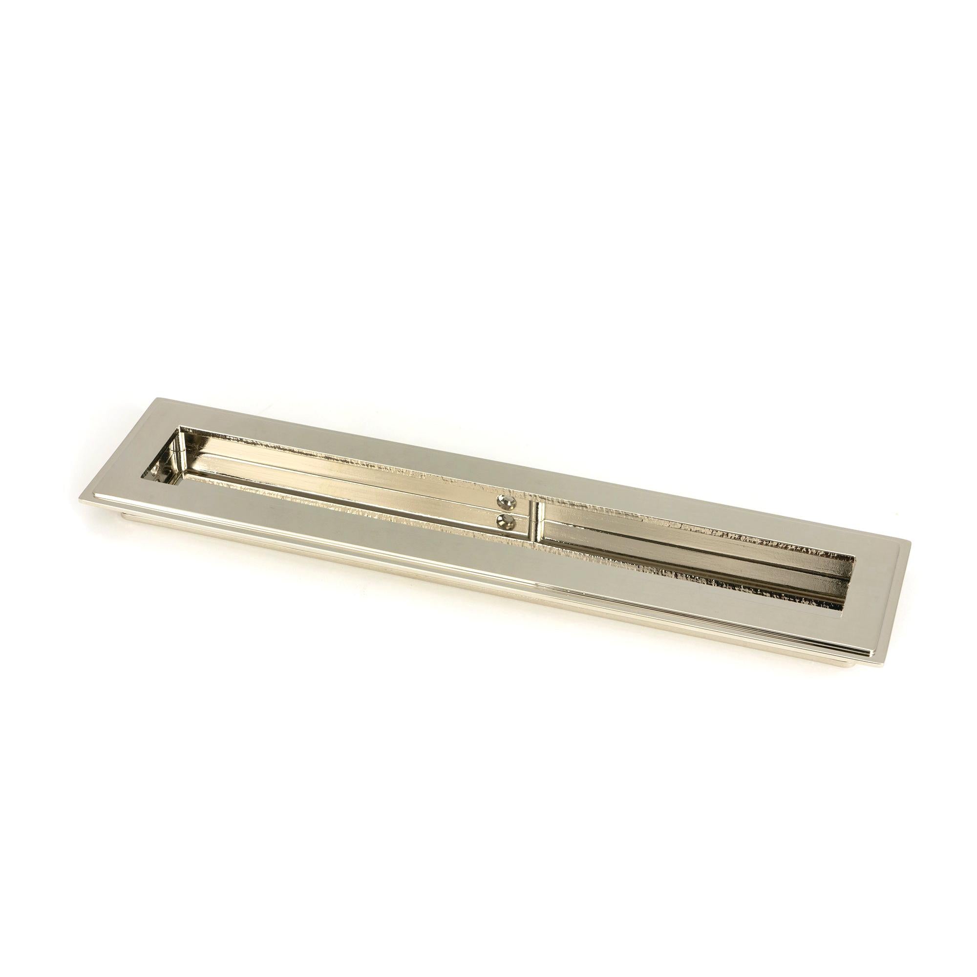 Polished Nickel 250mm Art Deco Rectangular Pull | From The Anvil - Cabinet Pulls - From The Anvil - Yester Home