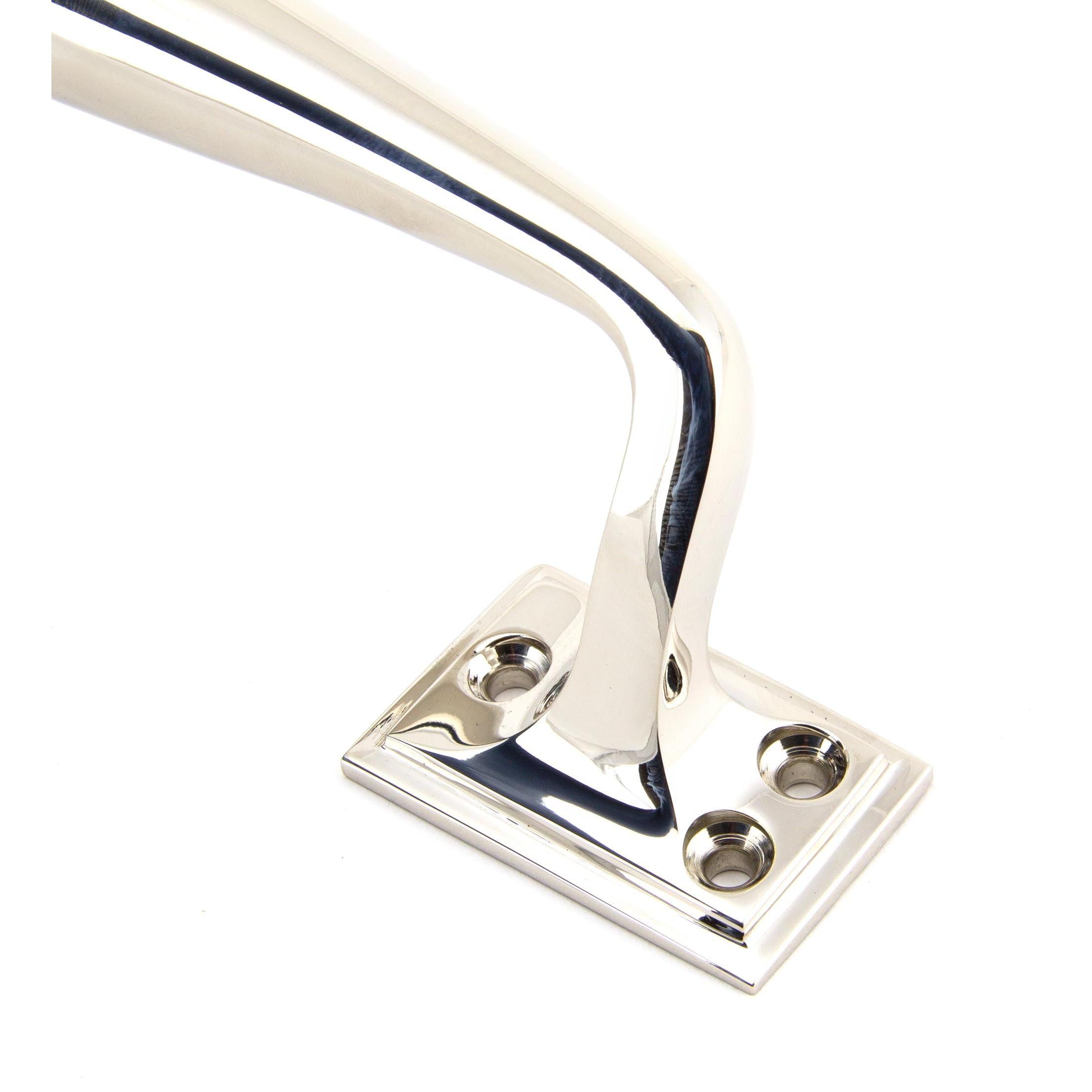 Polished Nickel 300mm Art Deco Pull Handle | From The Anvil - Pull Handles - From The Anvil - Yester Home