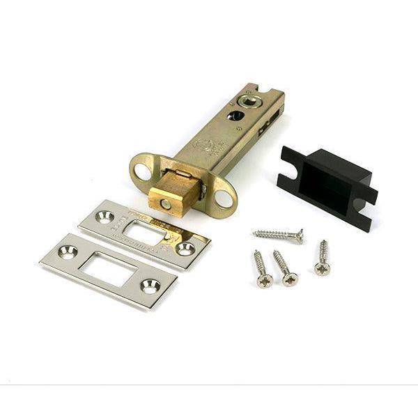 Polished Nickel 4" Heavy Duty Tubular Deadbolt - Deadlocks & Deadbolts - From The Anvil - Yester Home