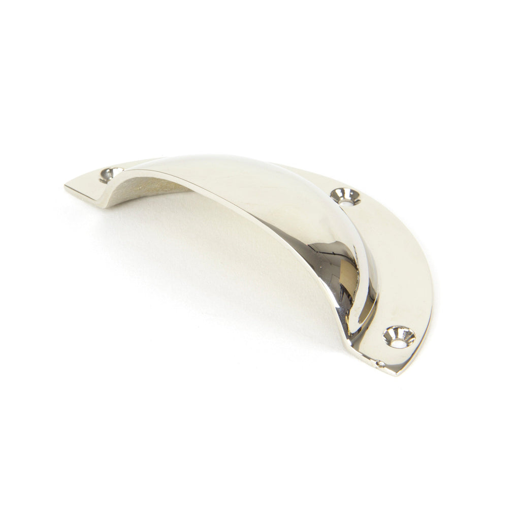 Polished Nickel 4" Plain Drawer Pull | From The Anvil-Drawer Pulls-Yester Home