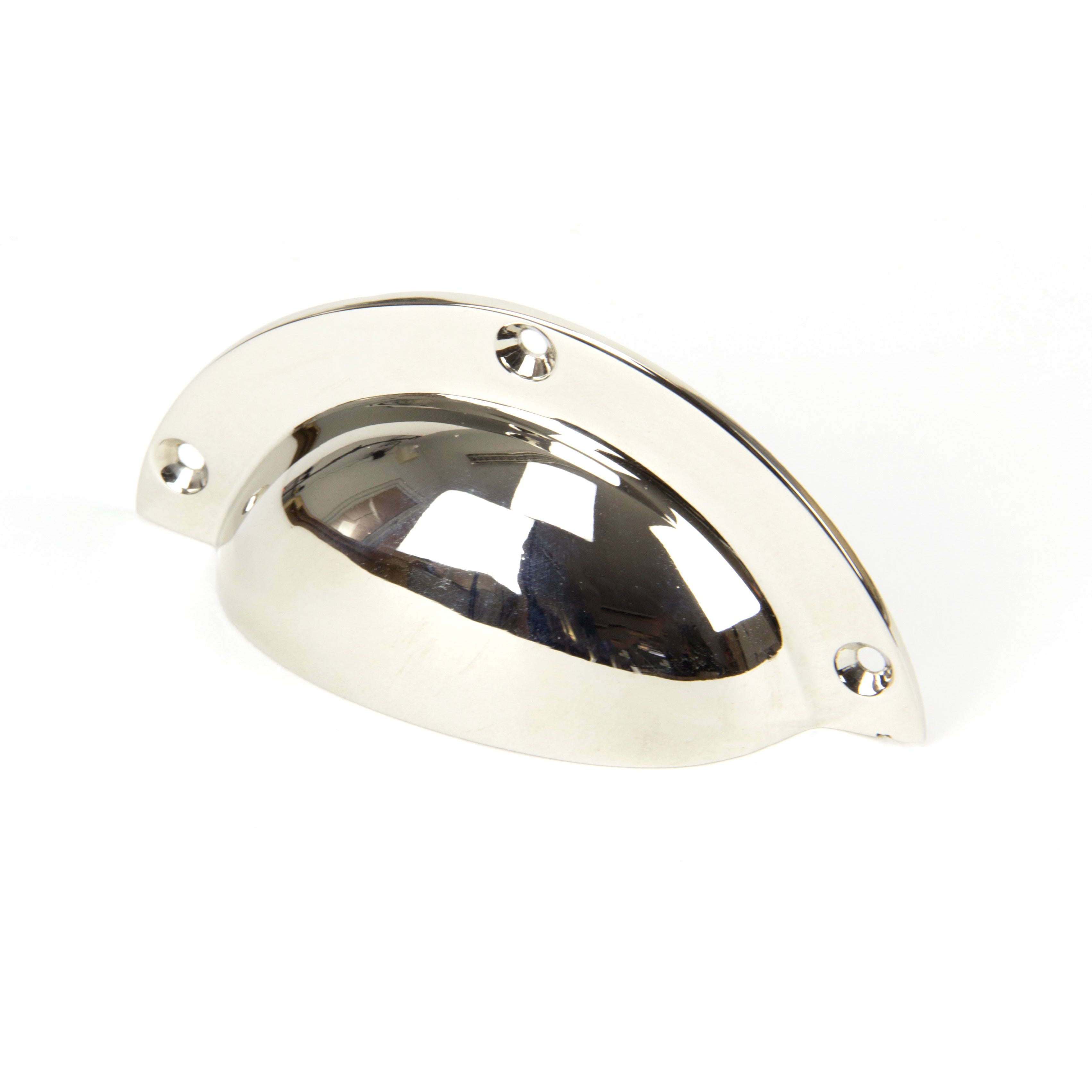 Polished Nickel 4" Plain Drawer Pull | From The Anvil-Drawer Pulls-Yester Home