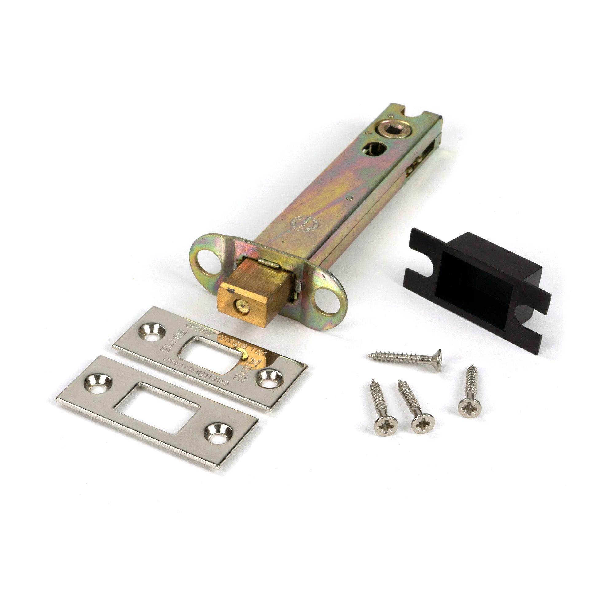 Polished Nickel 5" Heavy Duty Tubular Deadbolt - Deadlocks & Deadbolts - From The Anvil - Yester Home