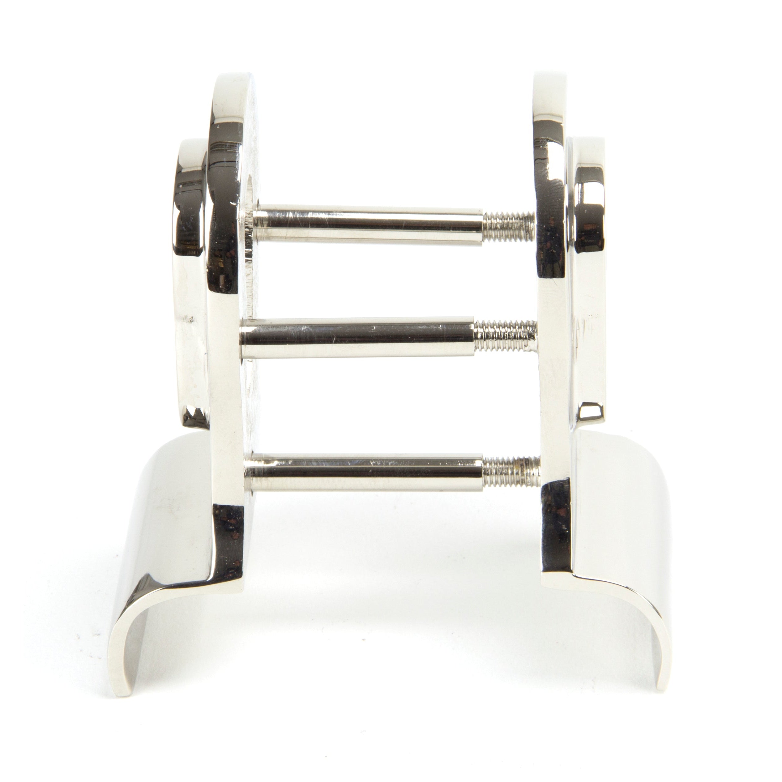 Polished Nickel 50mm Euro Door Pull (Back to Back fixings) | From The Anvil-Euro Pulls-Yester Home