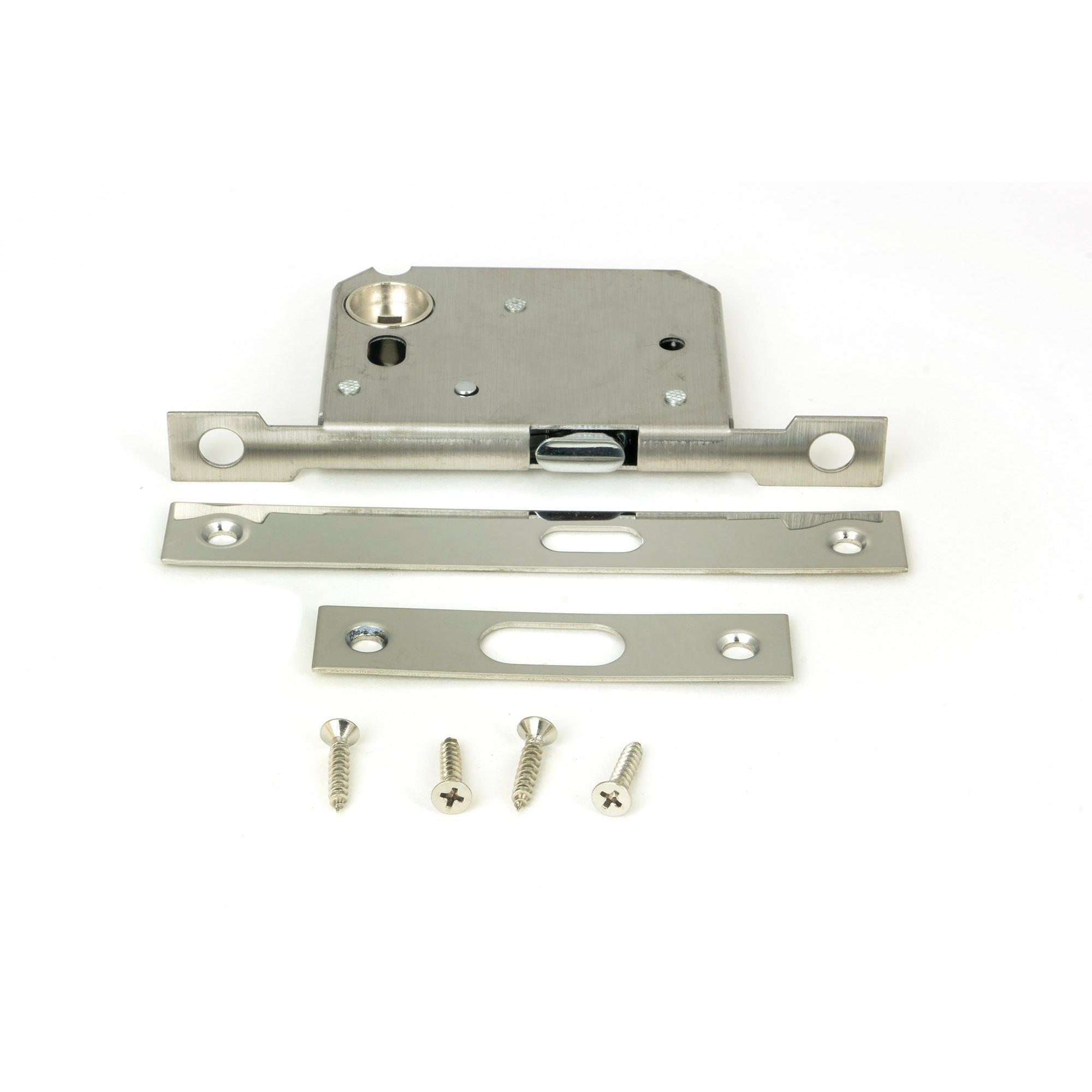 Polished Nickel 50mm Sliding Door Lock | From The Anvil - Sliding Door Locks - From The Anvil - Yester Home