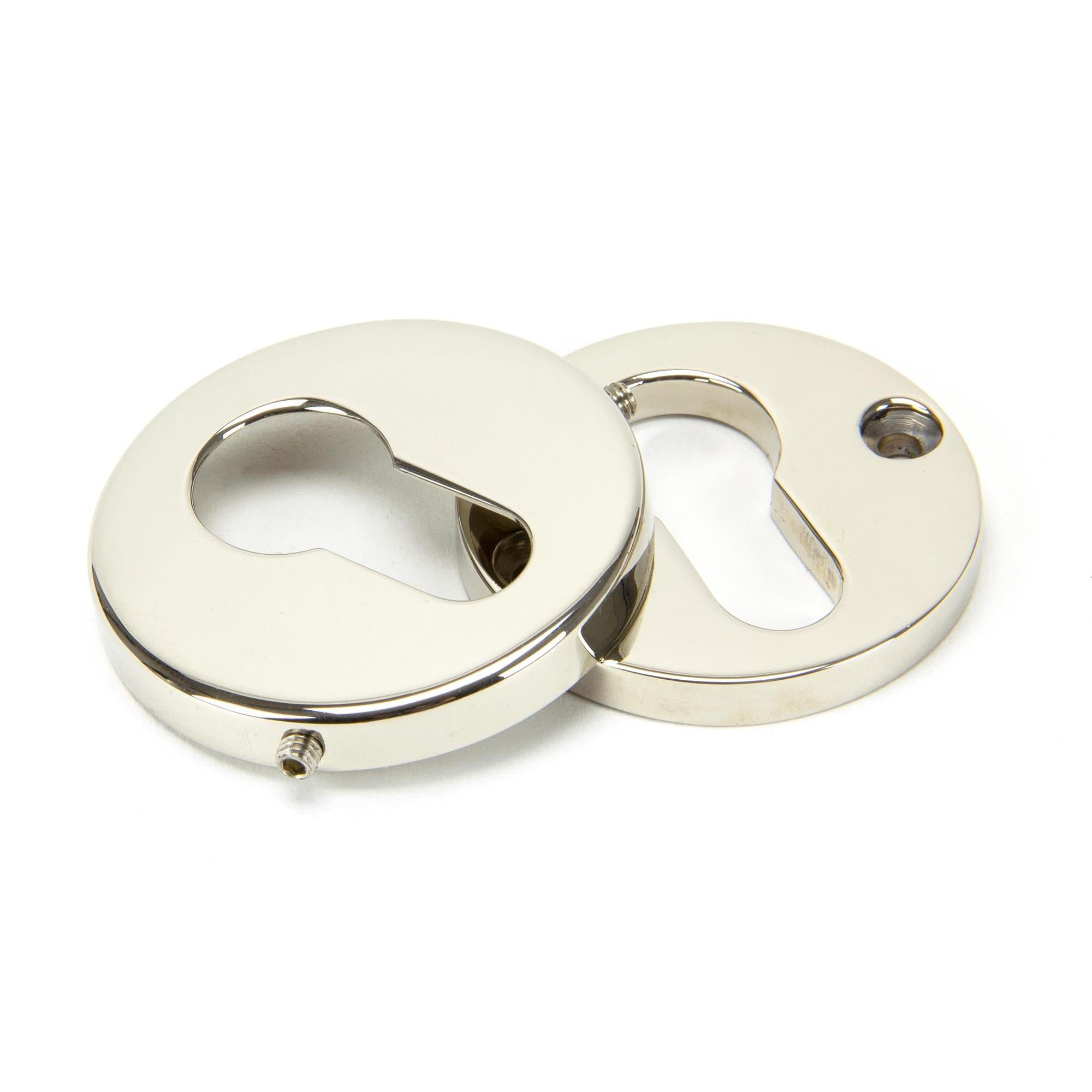 Polished Nickel 52mm Regency Concealed Escutcheon | From The Anvil - Euro Escutcheons - From The Anvil - Yester Home