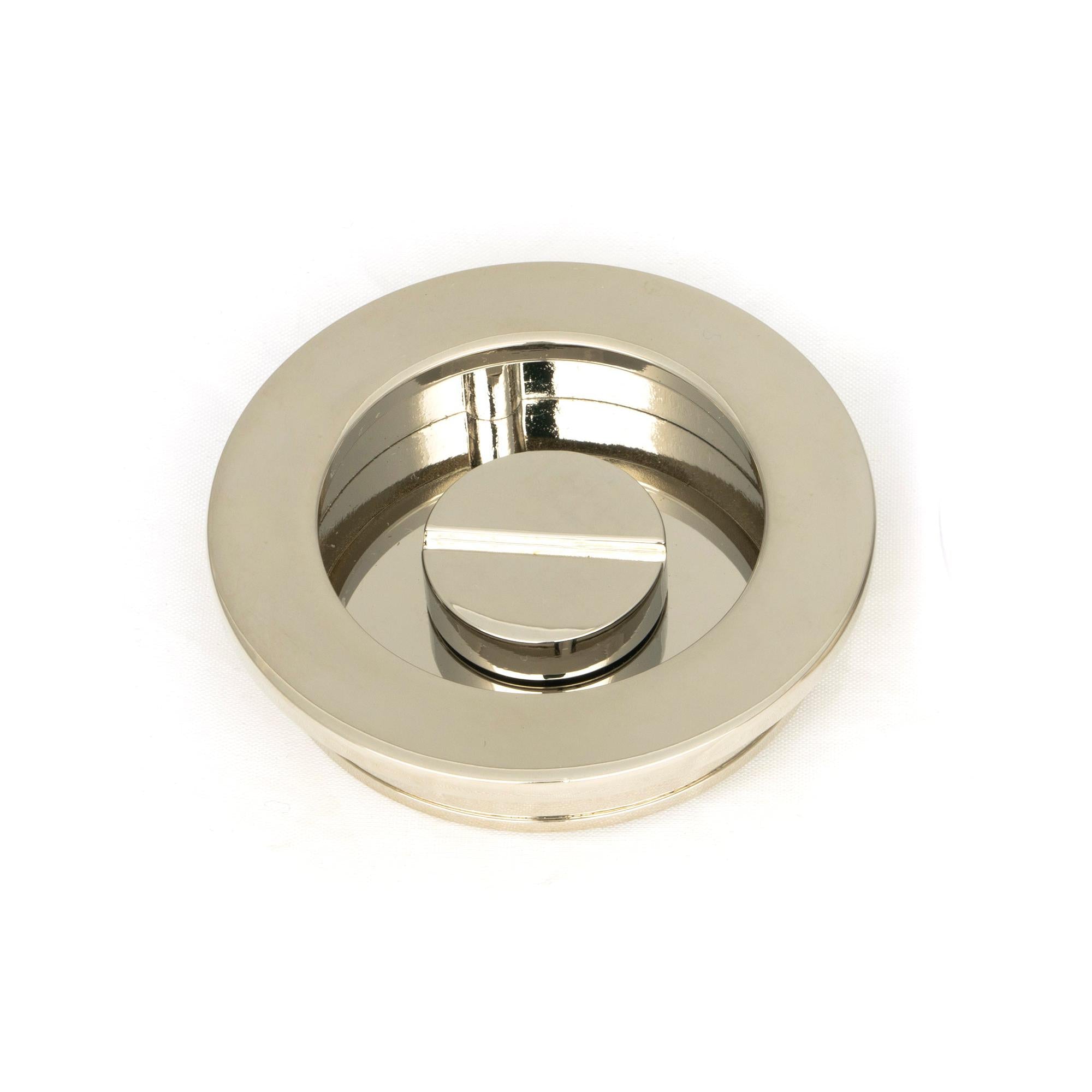 Polished Nickel 60mm Plain Round Pull - Privacy Set | From The Anvil - Cabinet Pulls - From The Anvil - Yester Home