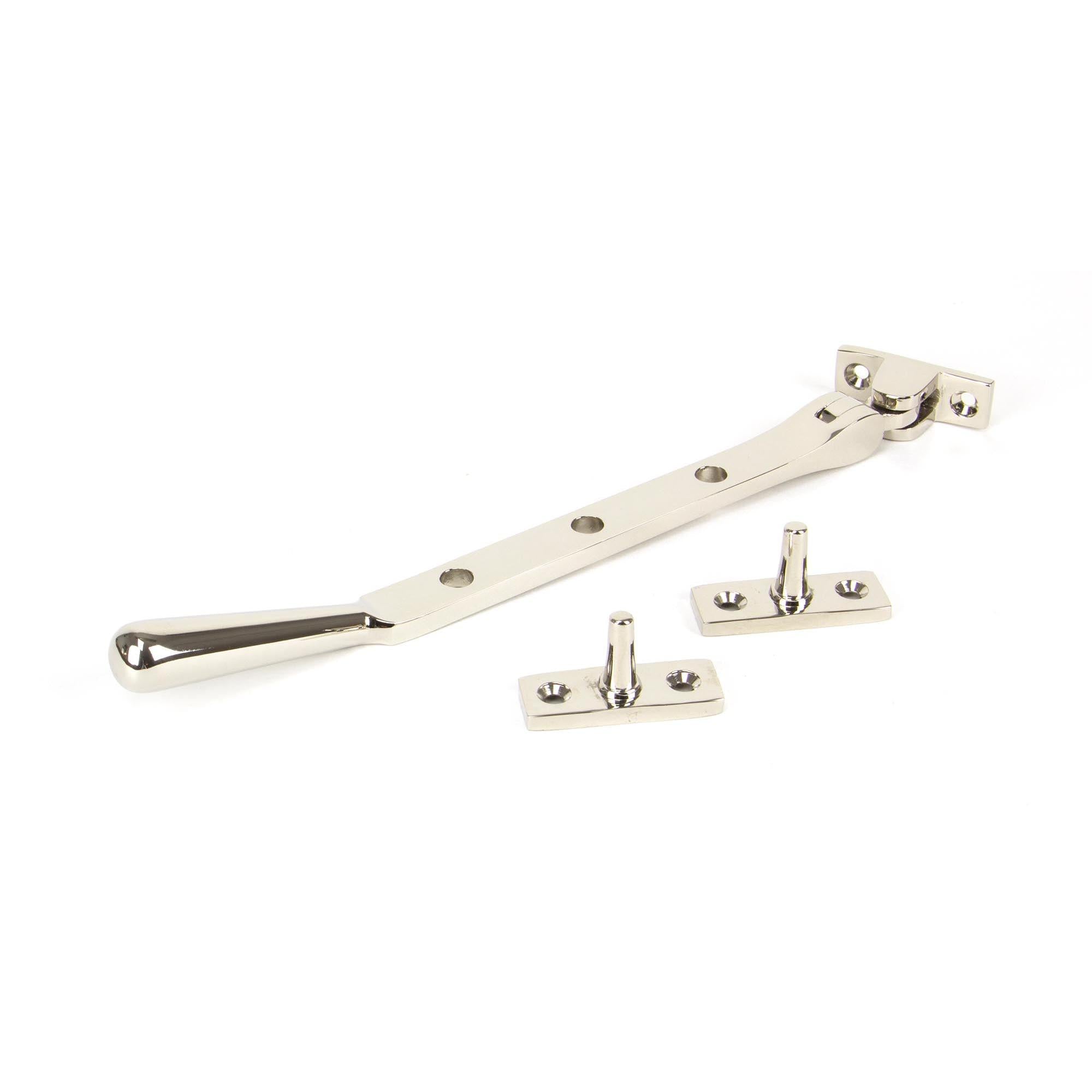 Polished Nickel 8" Newbury Stay | From The Anvil - Stays - From The Anvil - Yester Home