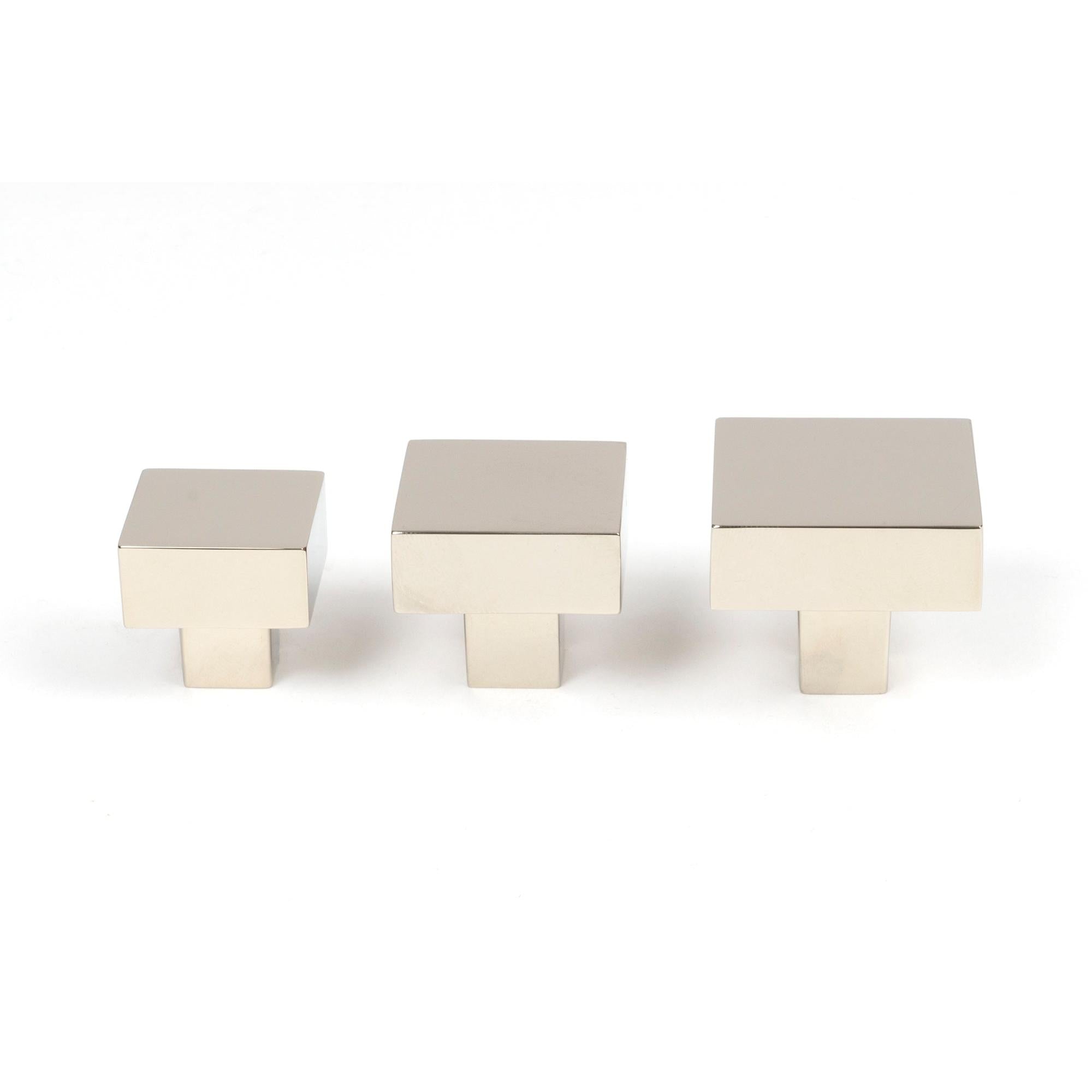 Polished Nickel Albers Cabinet Knob - 25mm | From The Anvil - Cabinet Knobs - From The Anvil - Yester Home