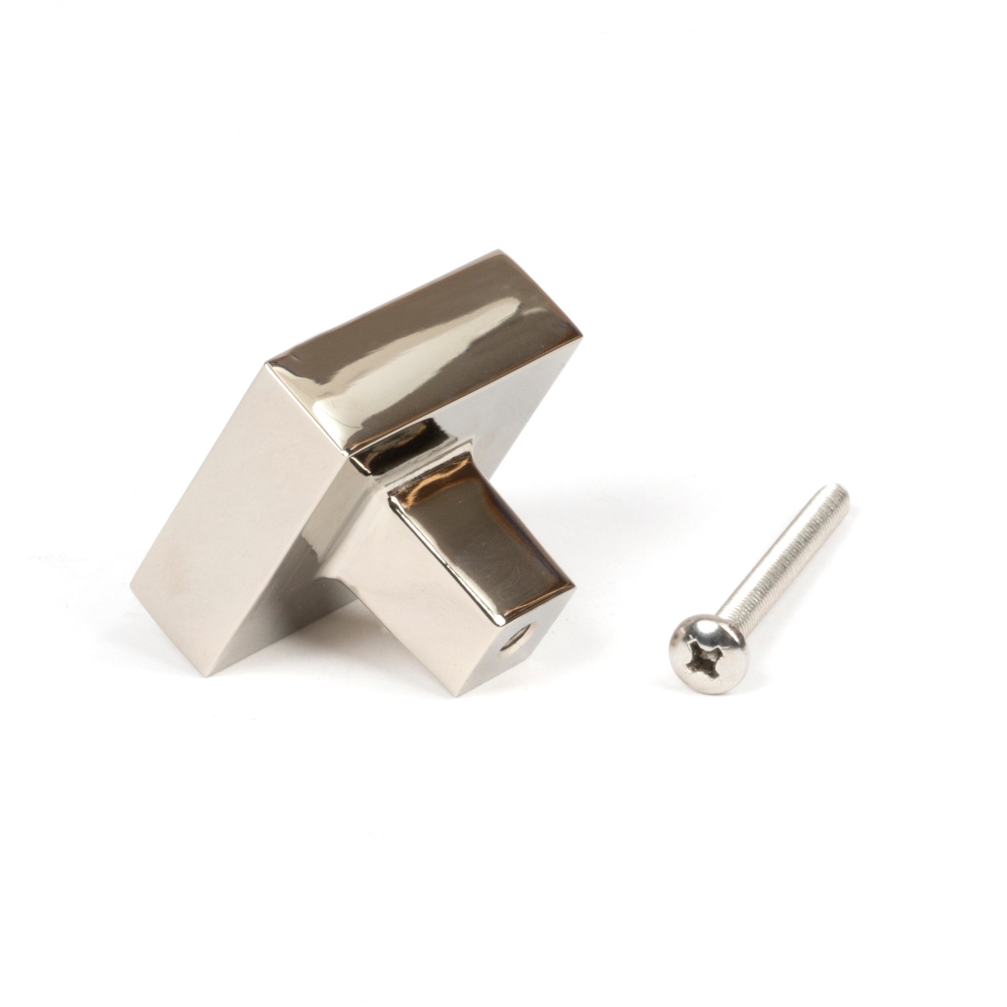 Polished Nickel Albers Cabinet Knob - 35mm | From The Anvil - Cabinet Knobs - From The Anvil - Yester Home