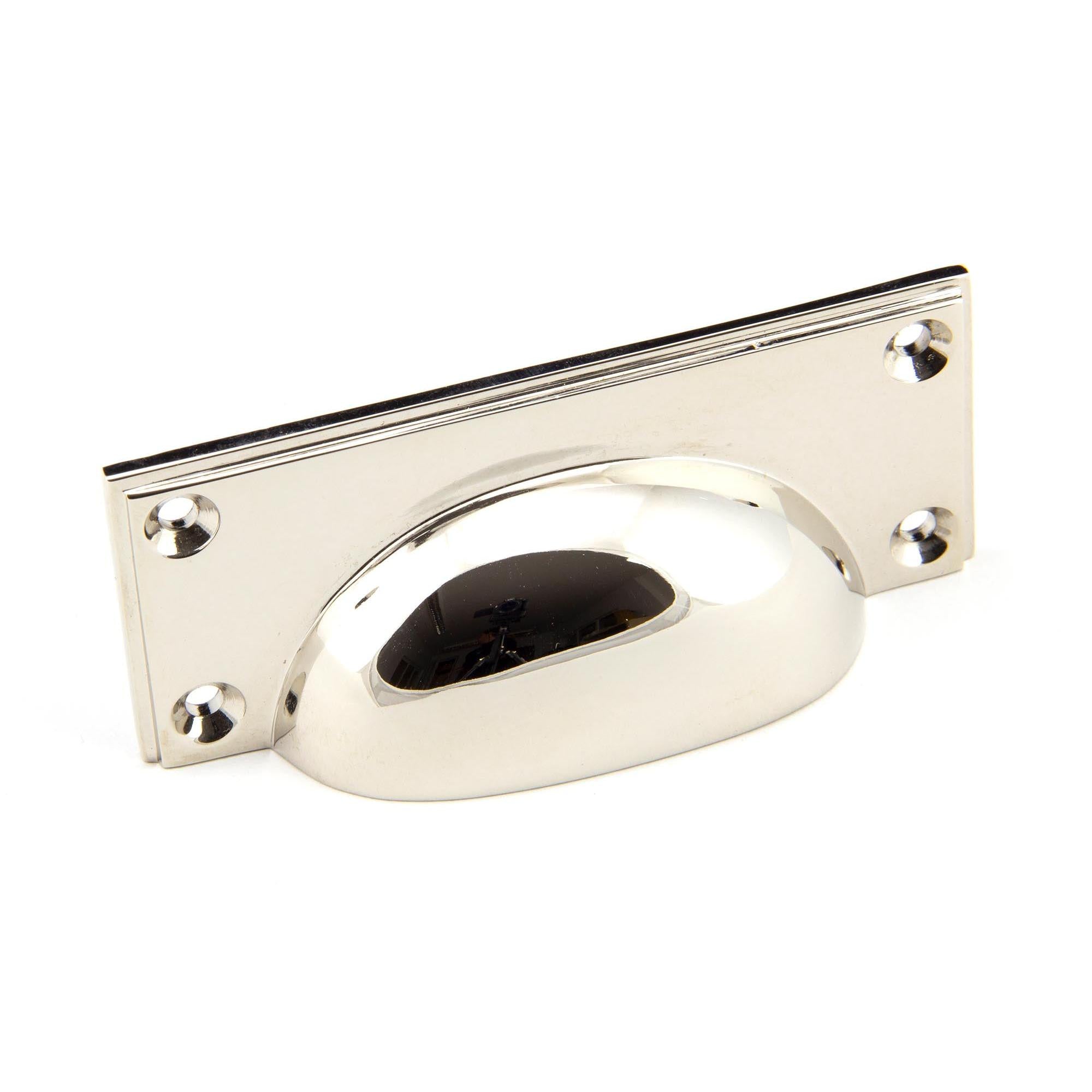 Polished Nickel Art Deco Drawer Pull | From The Anvil - Drawer Pulls - From The Anvil - Yester Home