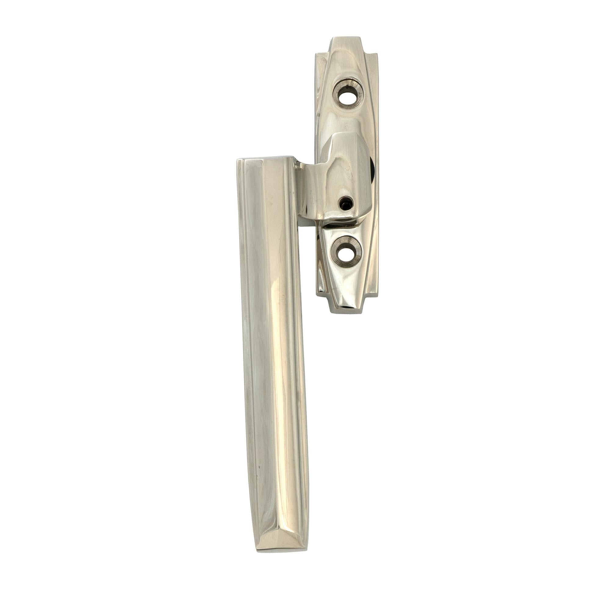 Polished Nickel Art Deco Espag - LH - Espag. Fasteners - From The Anvil - Yester Home