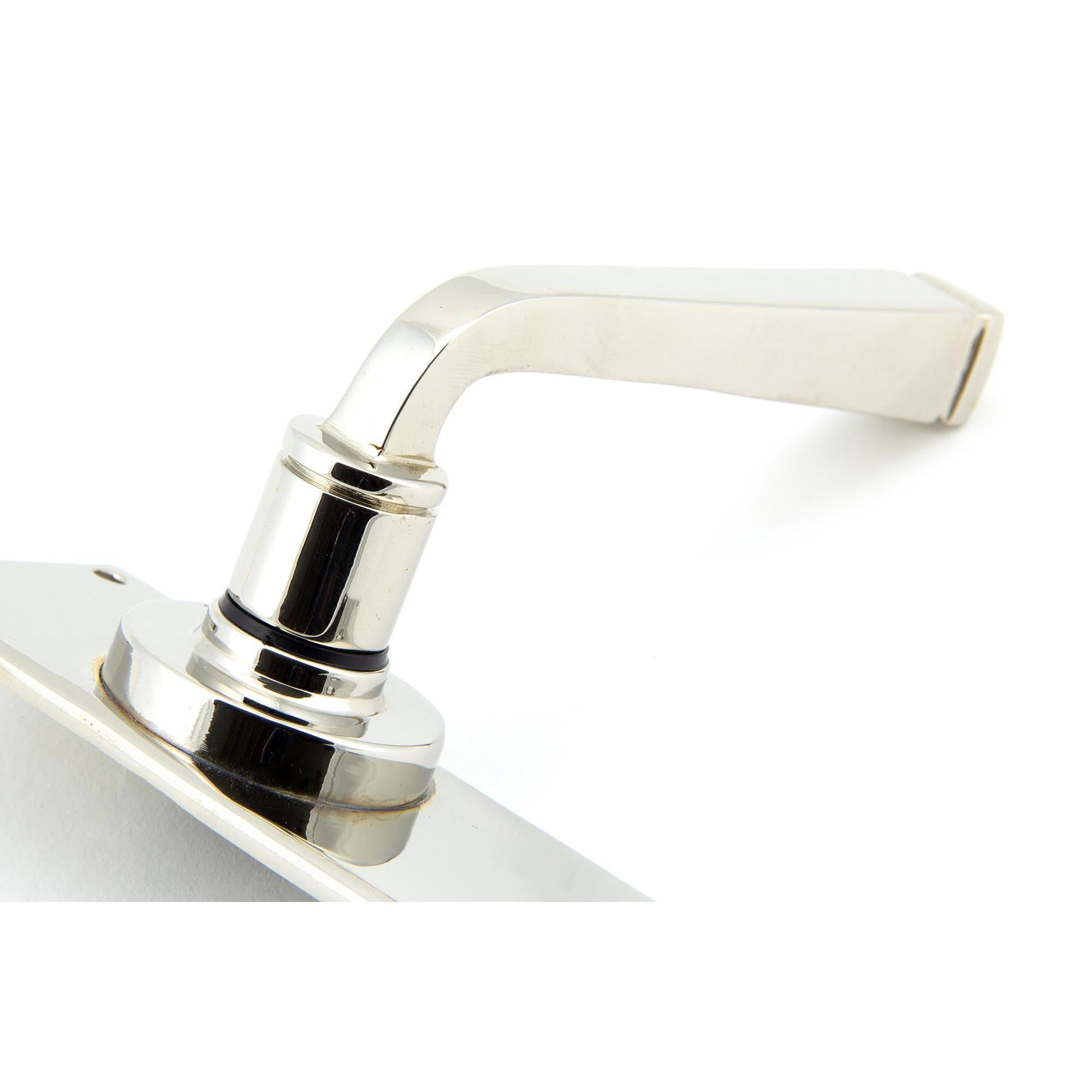 Polished Nickel Avon Lever Euro Lock Set | From The Anvil - Lever Euro - From The Anvil - Yester Home