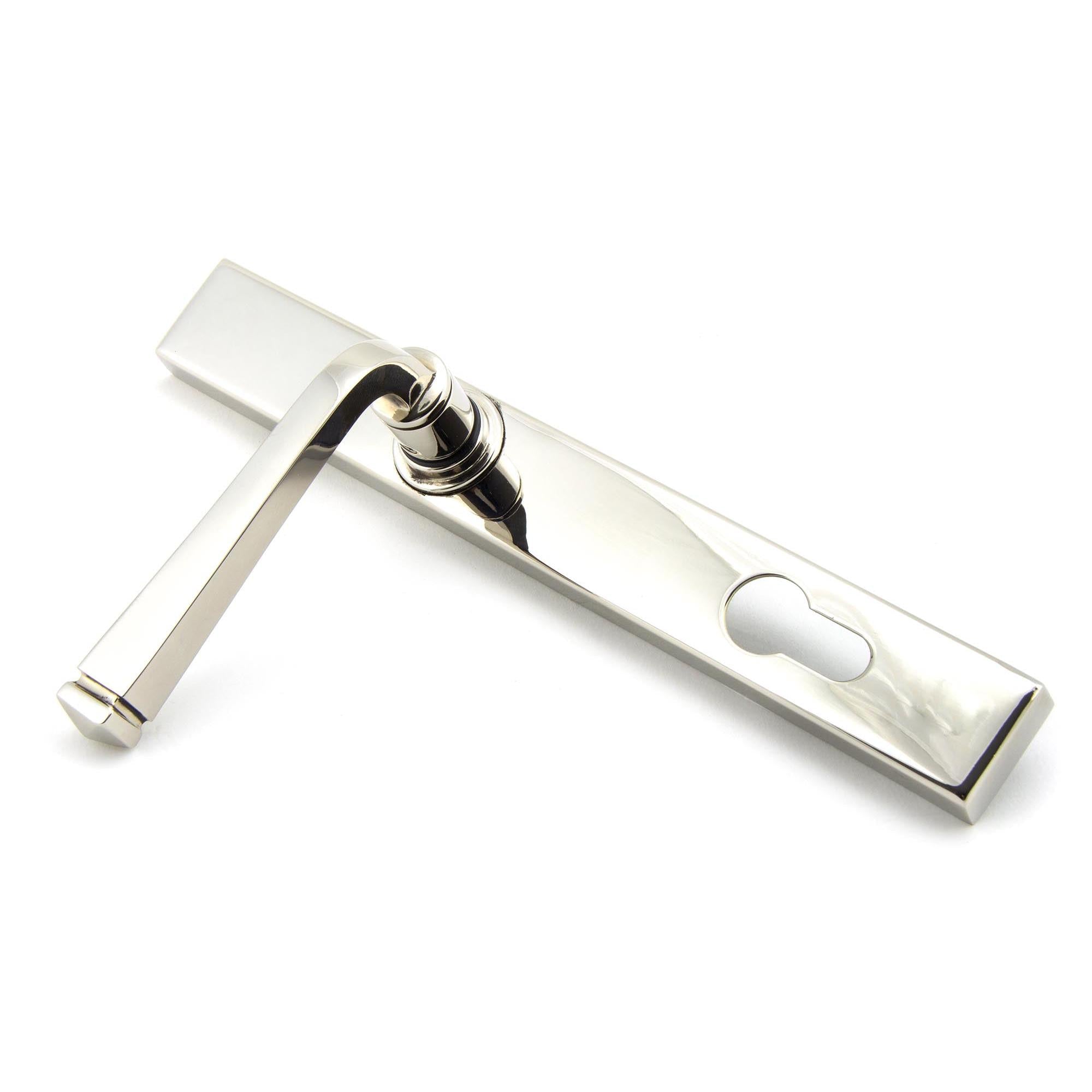 Polished Nickel Avon Slimline Lever Espag. Lock Set | From The Anvil - Espagnolette - From The Anvil - Yester Home
