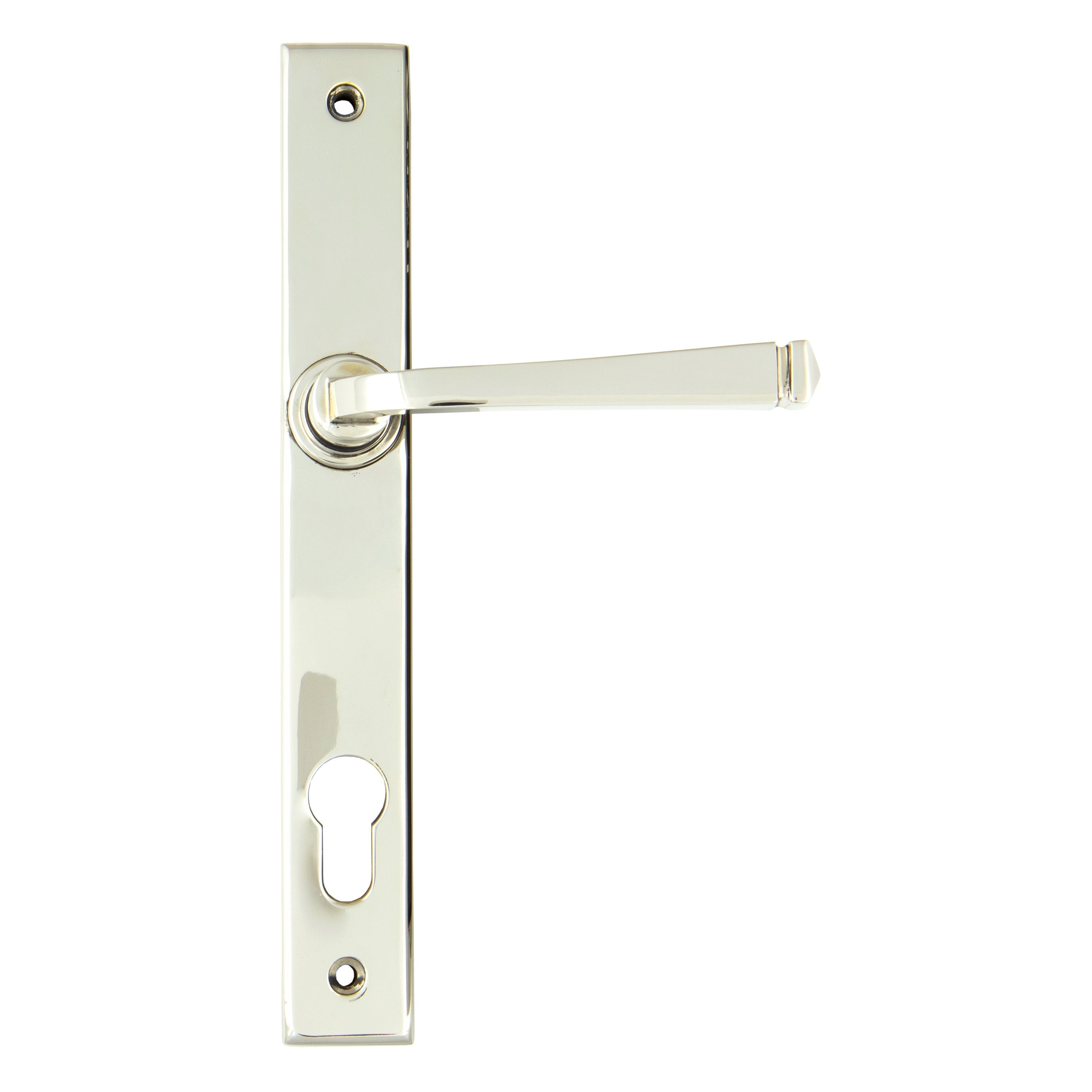 Polished Nickel Avon Slimline Lever Espag. Lock Set | From The Anvil-Espagnolette-Yester Home