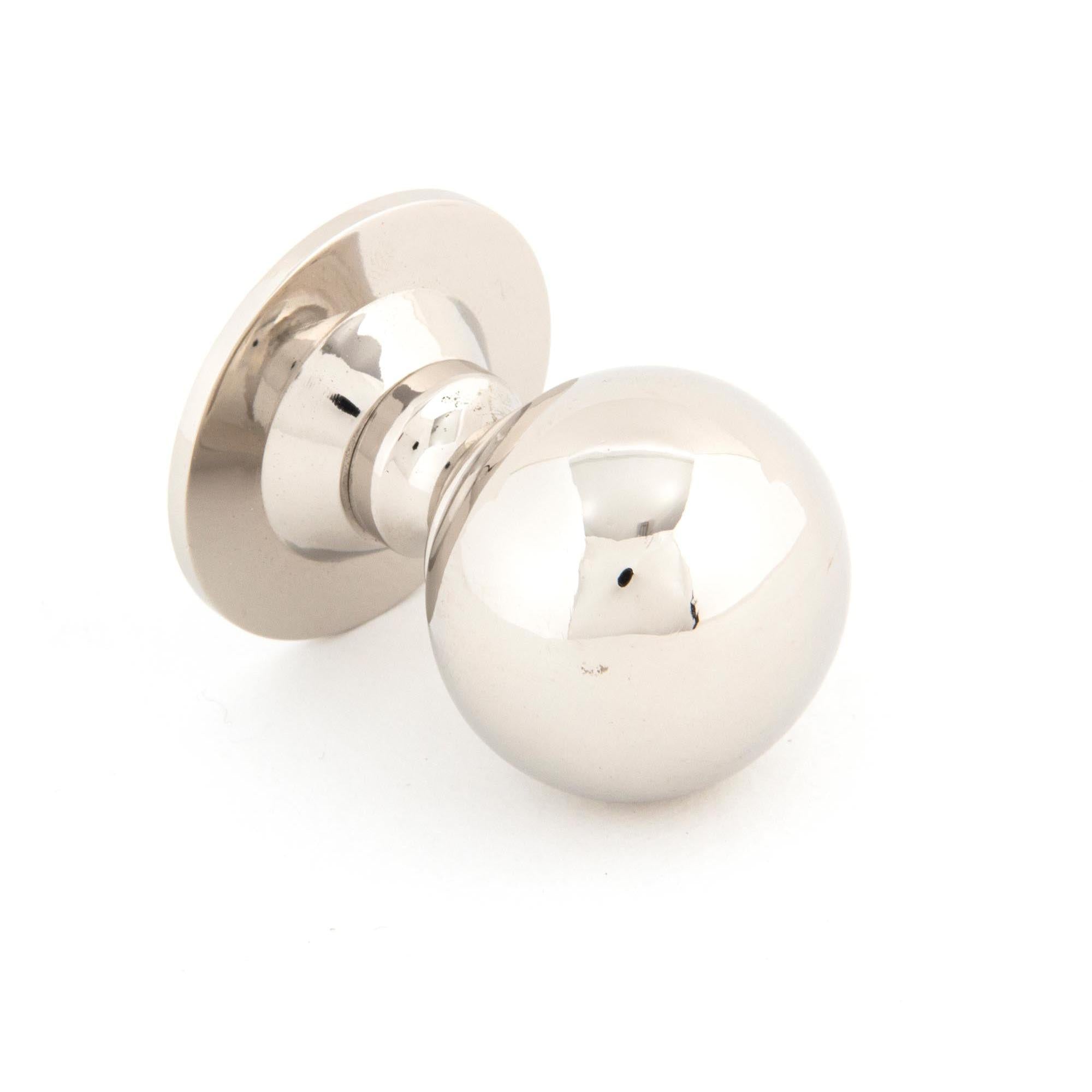 Polished Nickel Ball Cabinet Knob 31mm | From The Anvil - Cabinet Knobs - From The Anvil - Yester Home