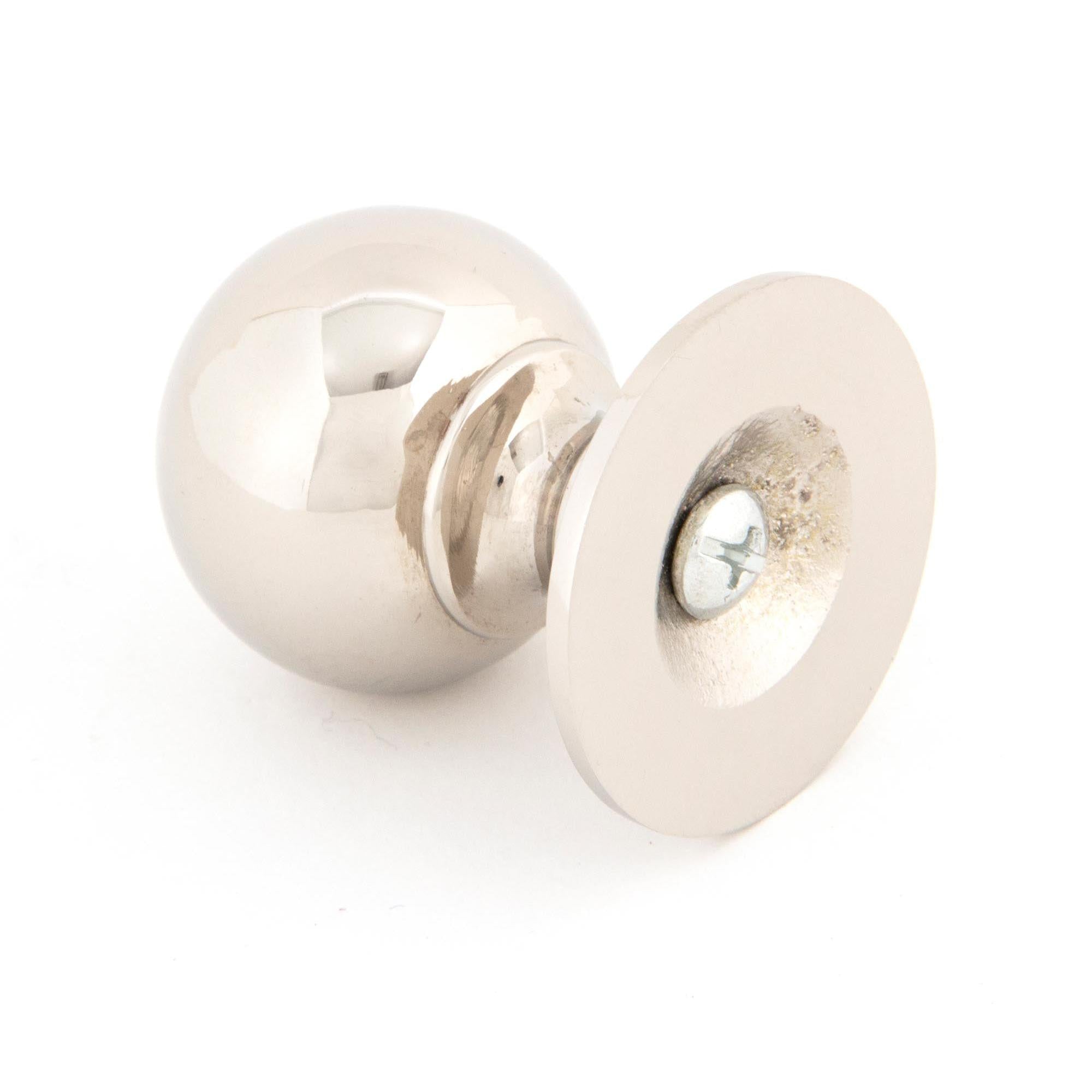 Polished Nickel Ball Cabinet Knob 31mm | From The Anvil - Cabinet Knobs - From The Anvil - Yester Home