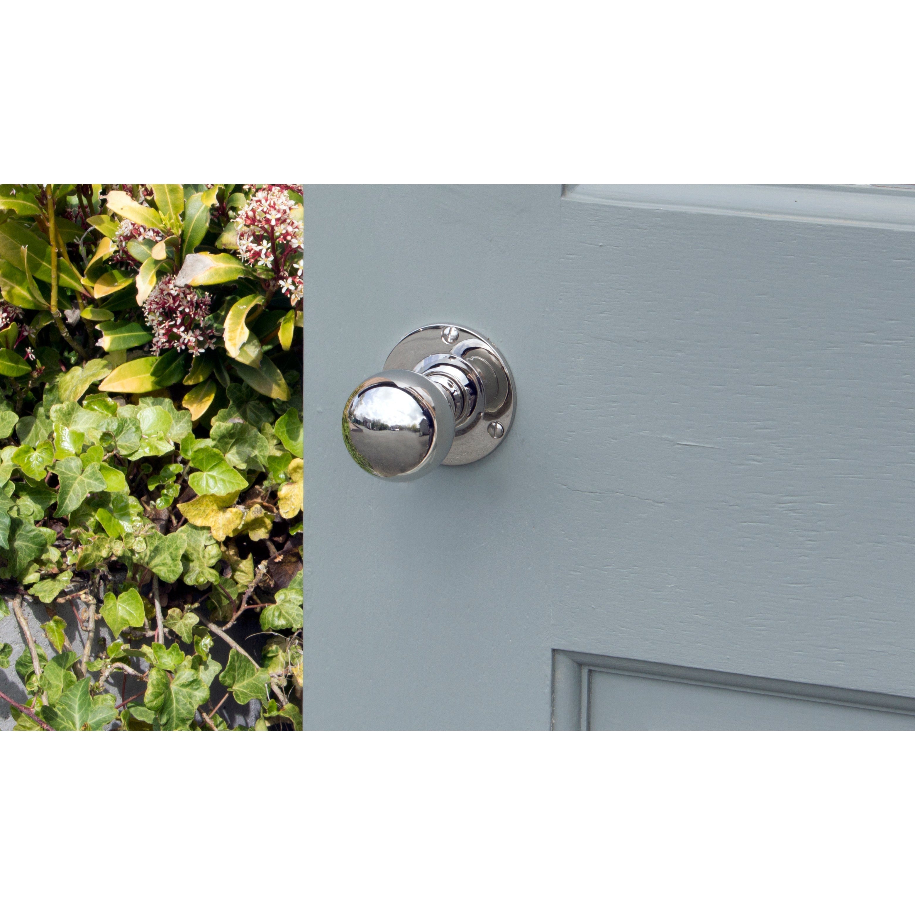 Polished Nickel Ball Mortice Knob Set | From The Anvil-Mortice Knobs-Yester Home