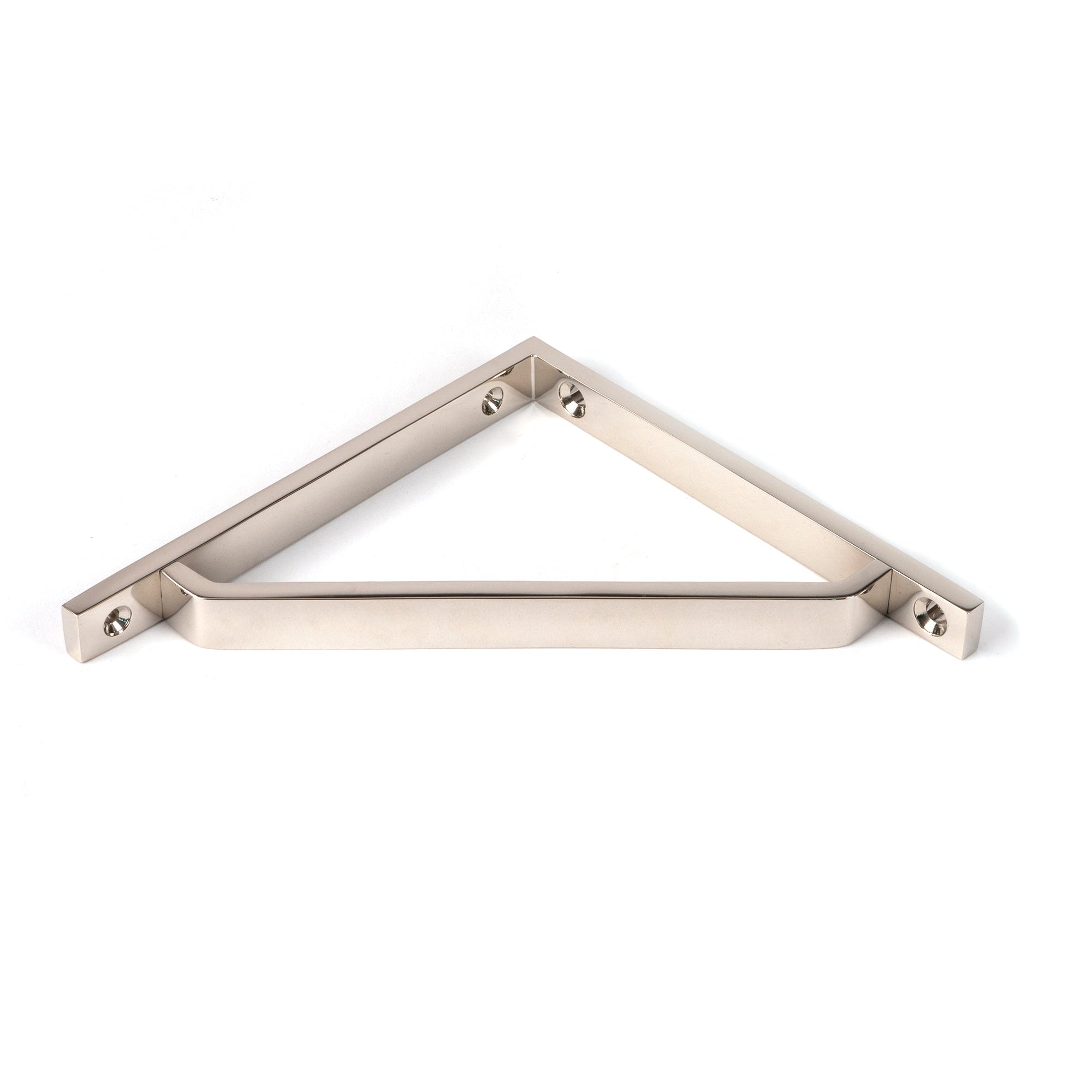 Polished Nickel Barton Shelf Bracket (150mm x 150mm) | From The Anvil-Shelf Brackets-Yester Home