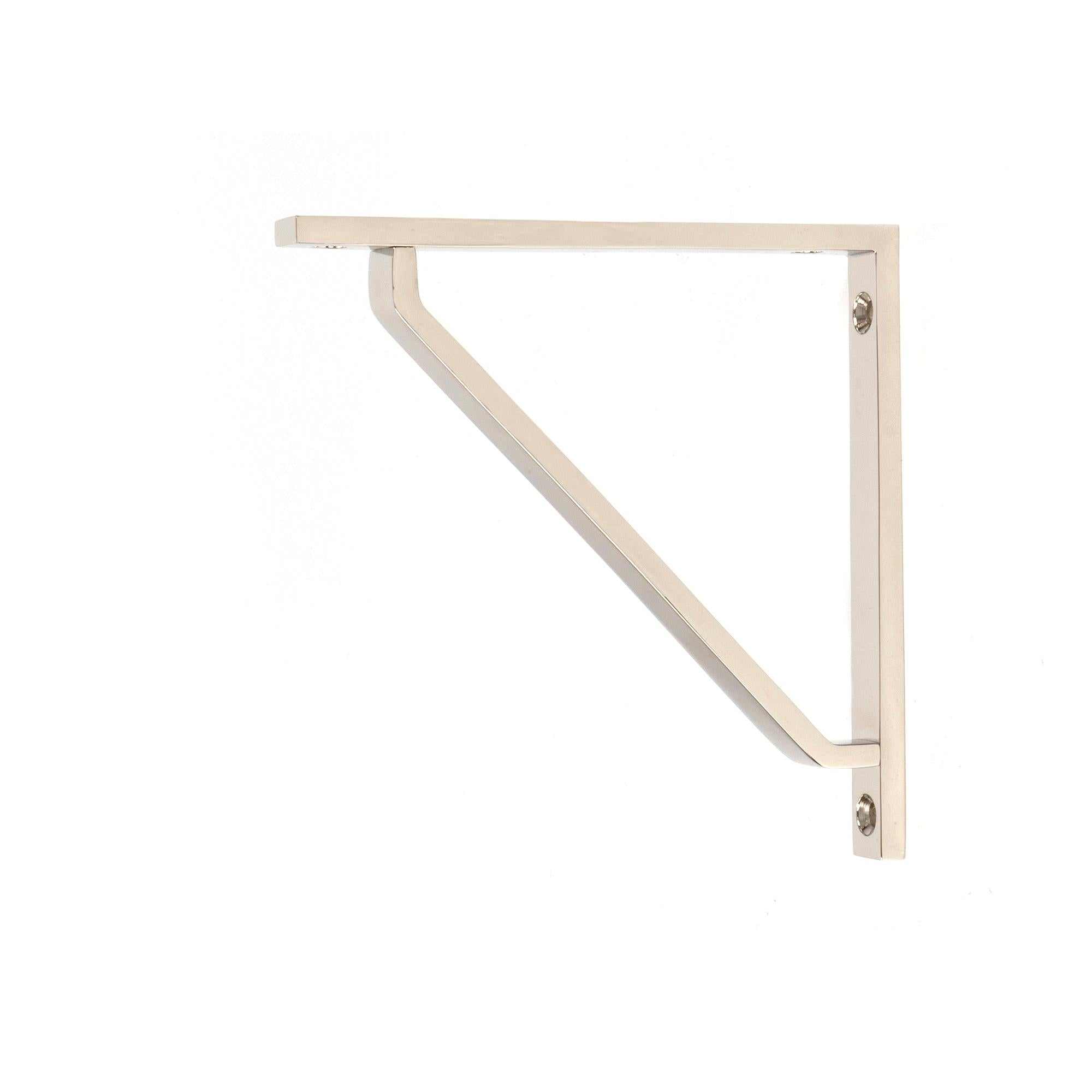 Polished Nickel Barton Shelf Bracket (150mm x 150mm) | From The Anvil - Shelf Brackets - From The Anvil - Yester Home