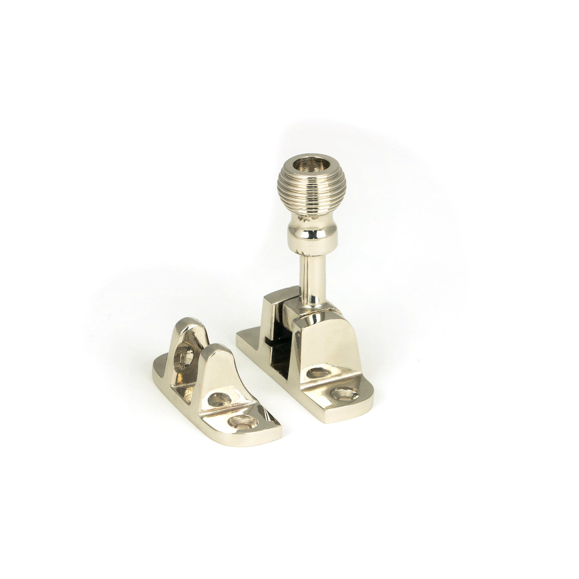 Polished Nickel Beehive Brighton Fastener (Radiused) | From The Anvil-Fasteners-Yester Home