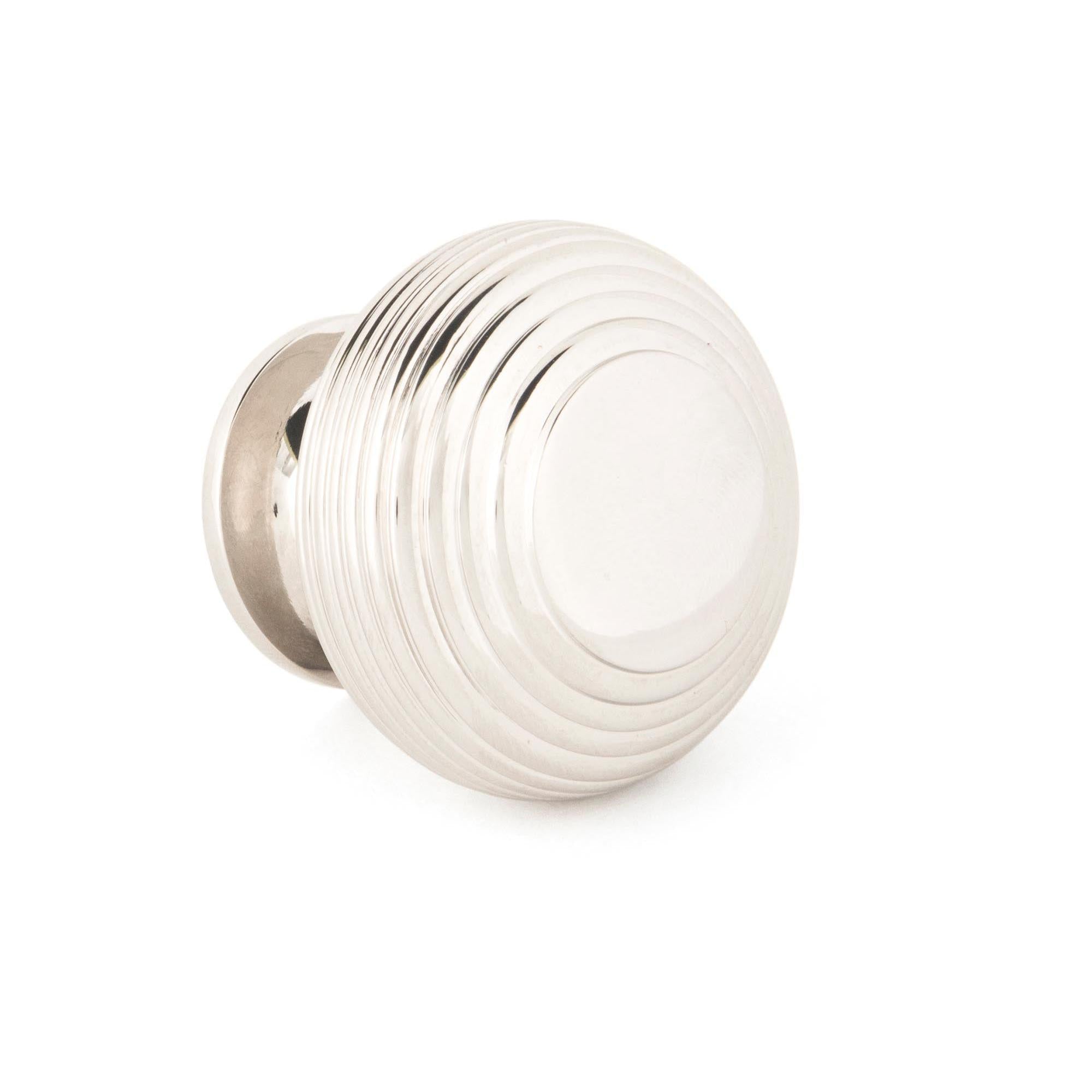 Polished Nickel Beehive Cabinet Knob 40mm | From The Anvil - Cabinet Knobs - From The Anvil - Yester Home