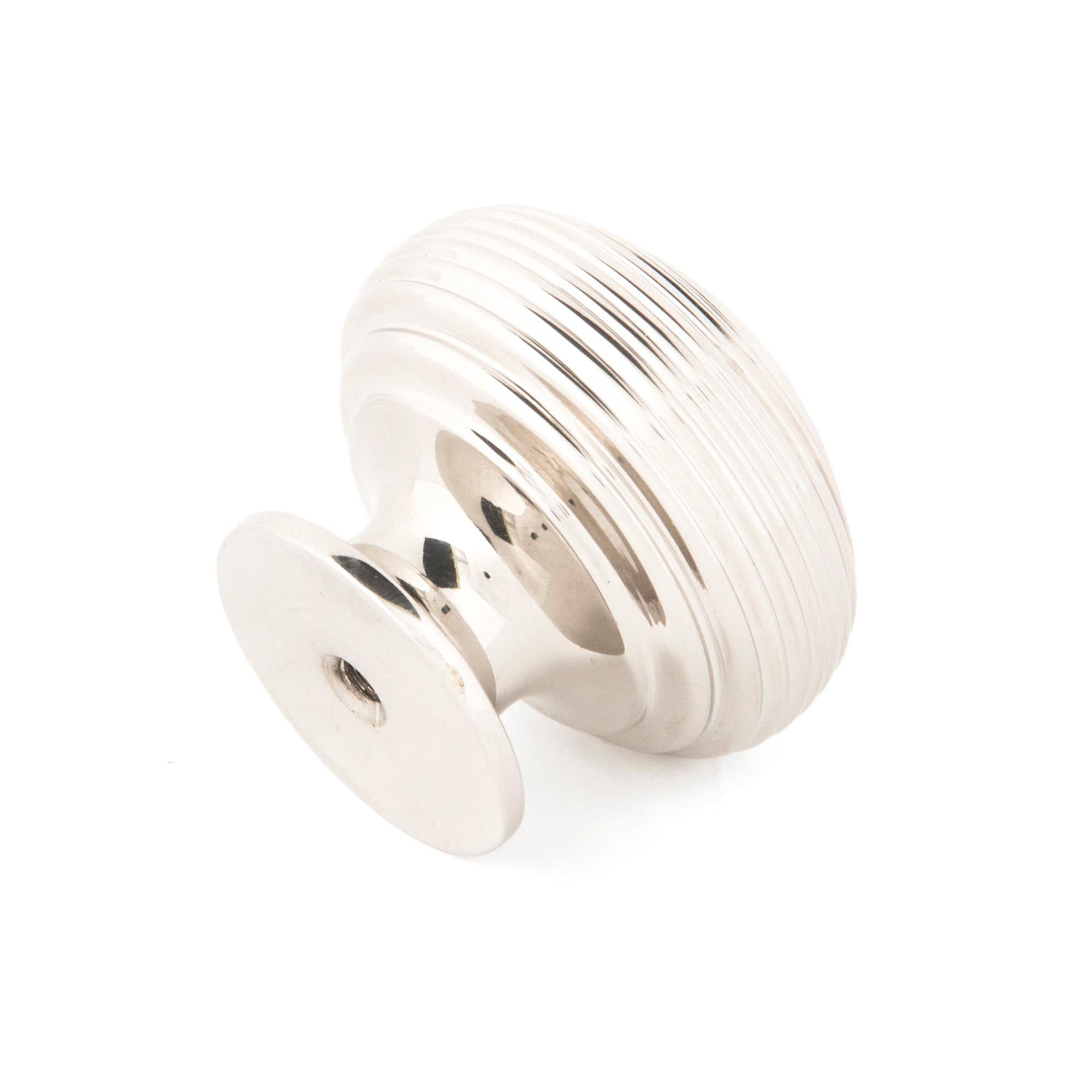 Polished Nickel Beehive Cabinet Knob 40mm | From The Anvil - Cabinet Knobs - From The Anvil - Yester Home