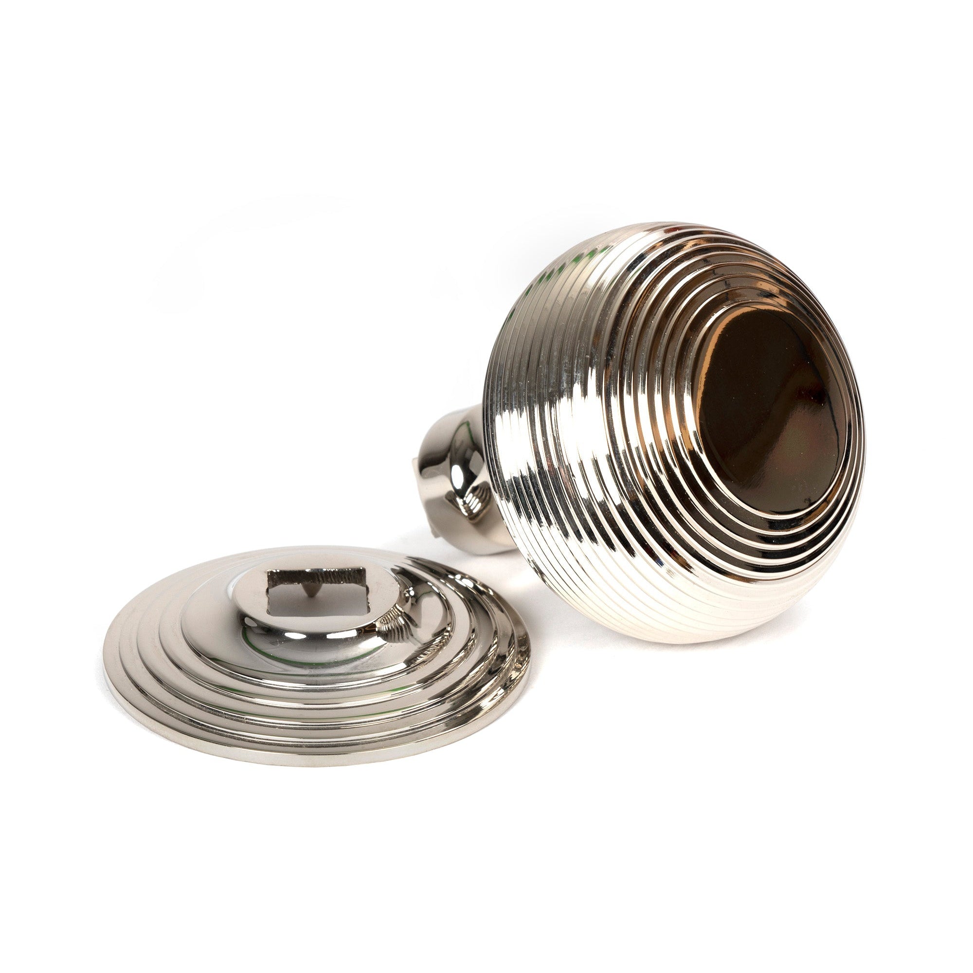 Polished Nickel Beehive Centre Door Knob | From The Anvil-Centre Door Knobs-Yester Home