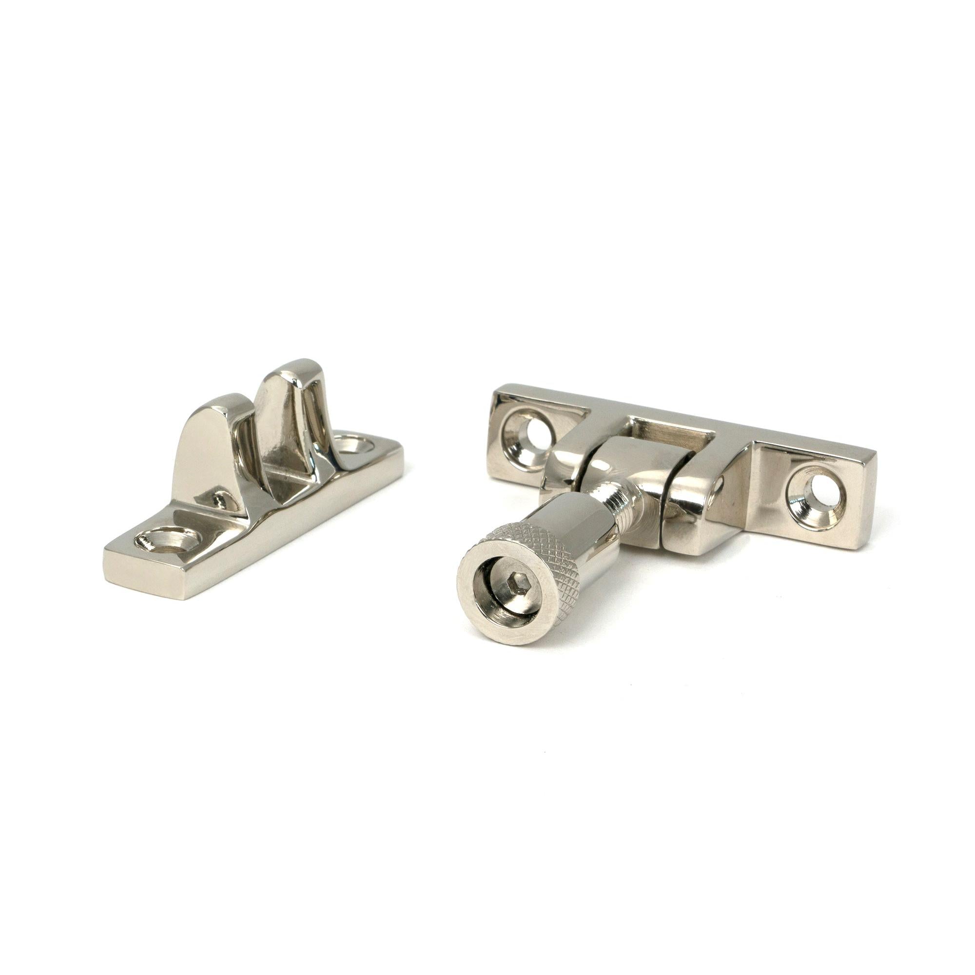 Polished Nickel Brompton Brighton Fastener - Narrow (Square) | From The Anvil - Brighton Fasteners - From The Anvil - Yester Home