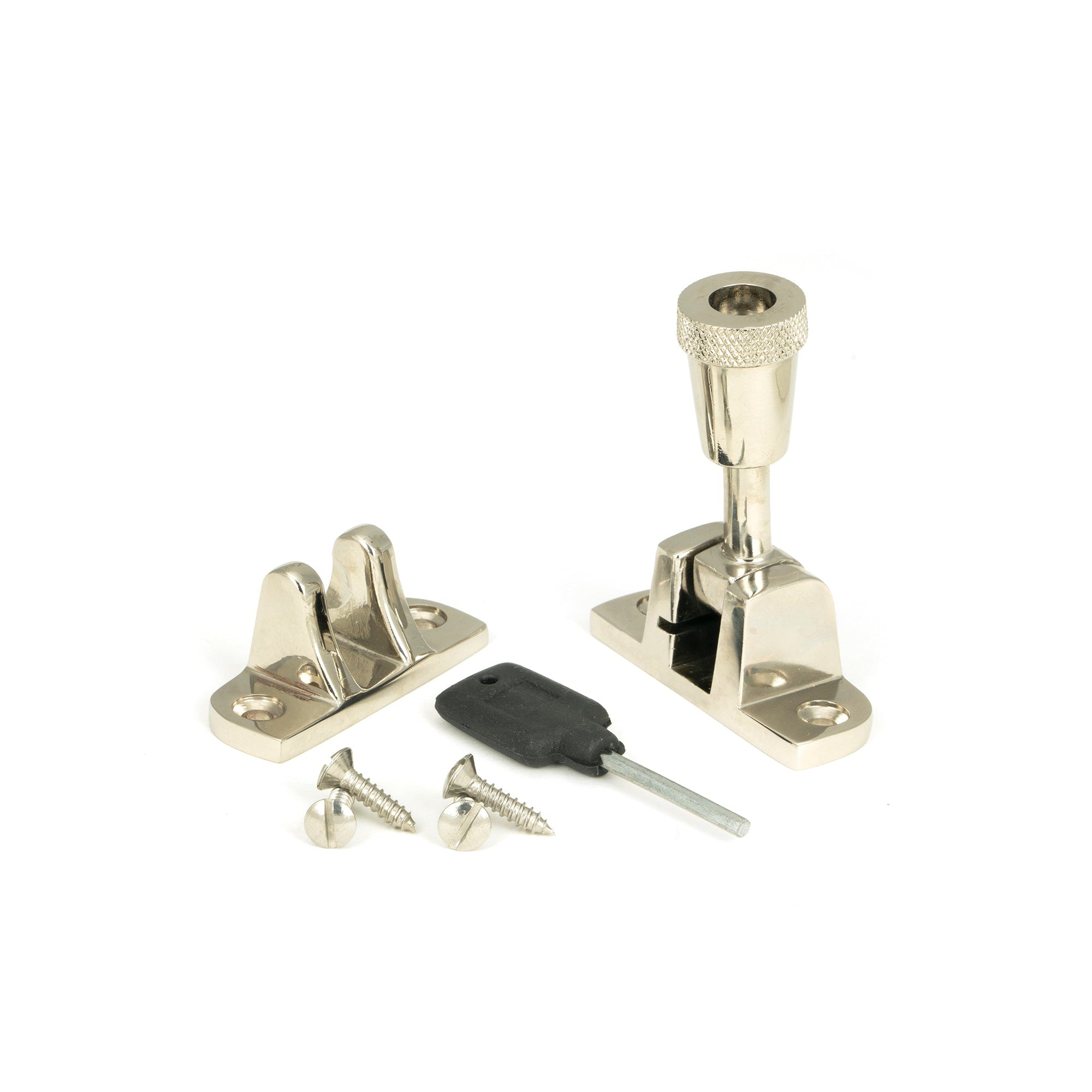 Polished Nickel Brompton Brighton Fastener (Radiused) | From The Anvil-Fasteners-Yester Home