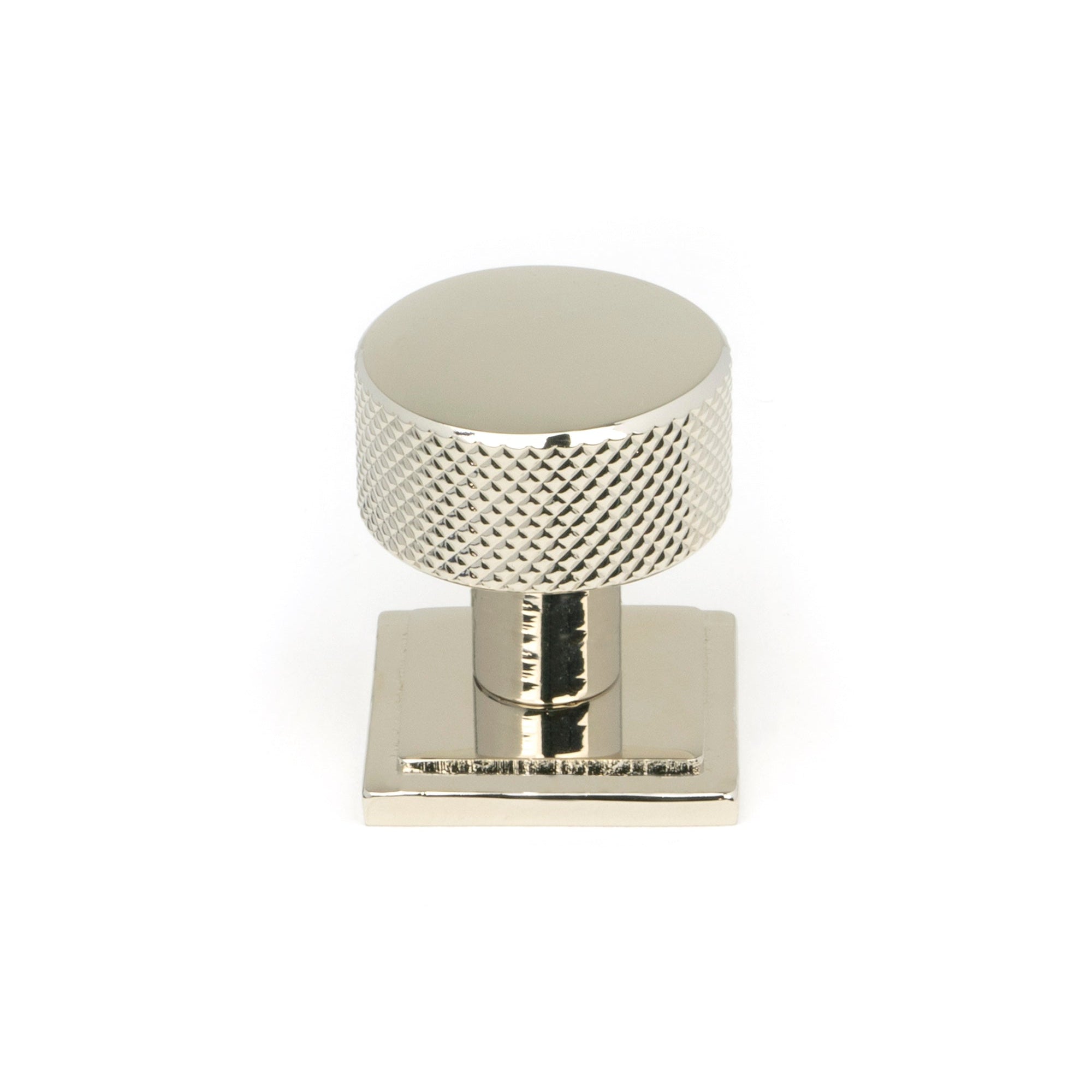 Polished Nickel Brompton Cabinet Knob - 25mm (Square) | From The Anvil-Cabinet Knobs-Yester Home