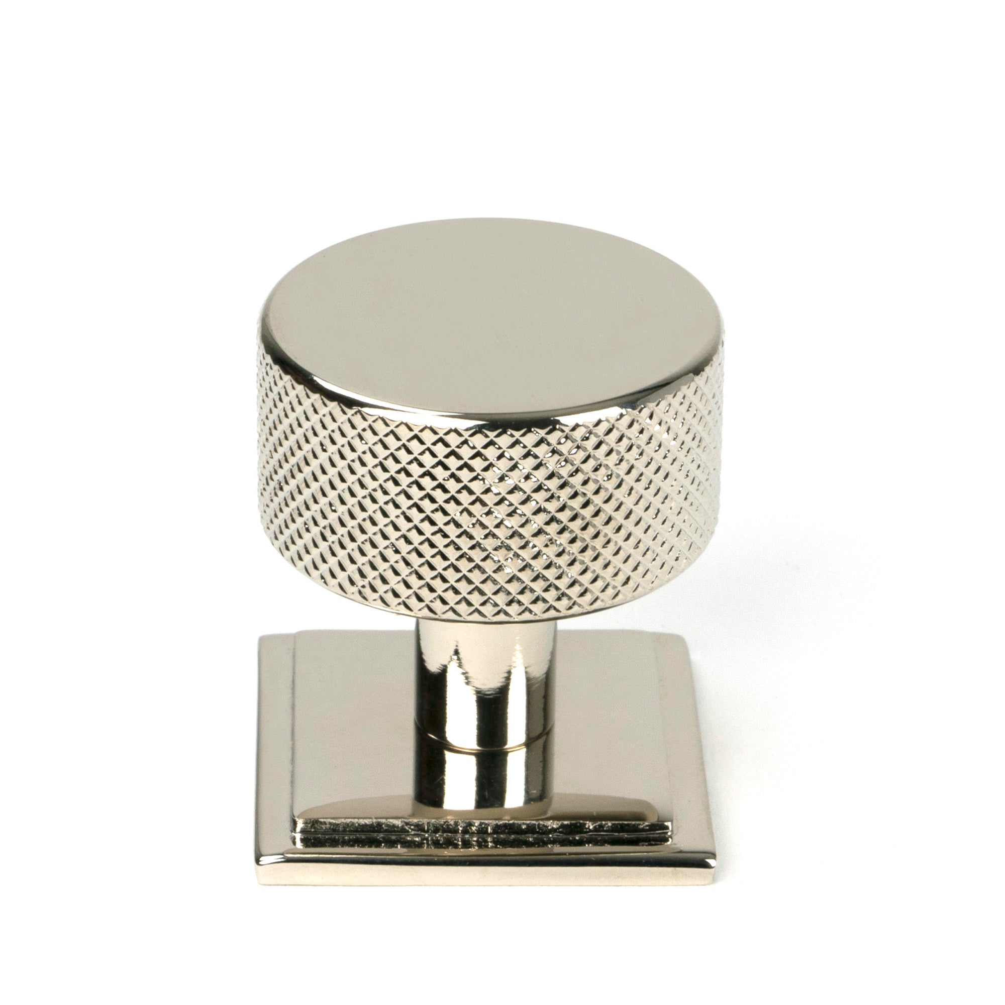 Polished Nickel Brompton Cabinet Knob - 32mm (Square) | From The Anvil - Cabinet Knobs - From The Anvil - Yester Home