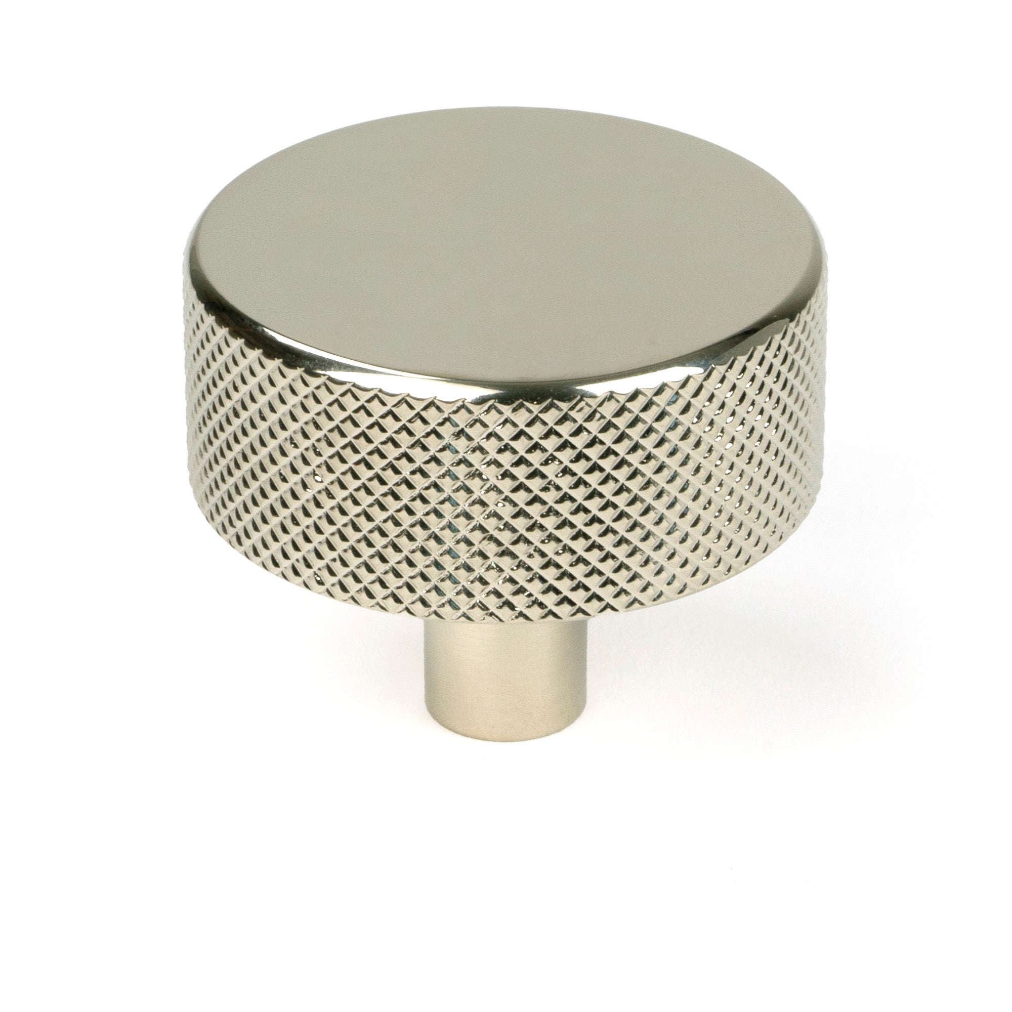 Polished Nickel Brompton Cabinet Knob - 38mm (No rose) | From The Anvil - Cabinet Knobs - From The Anvil - Yester Home