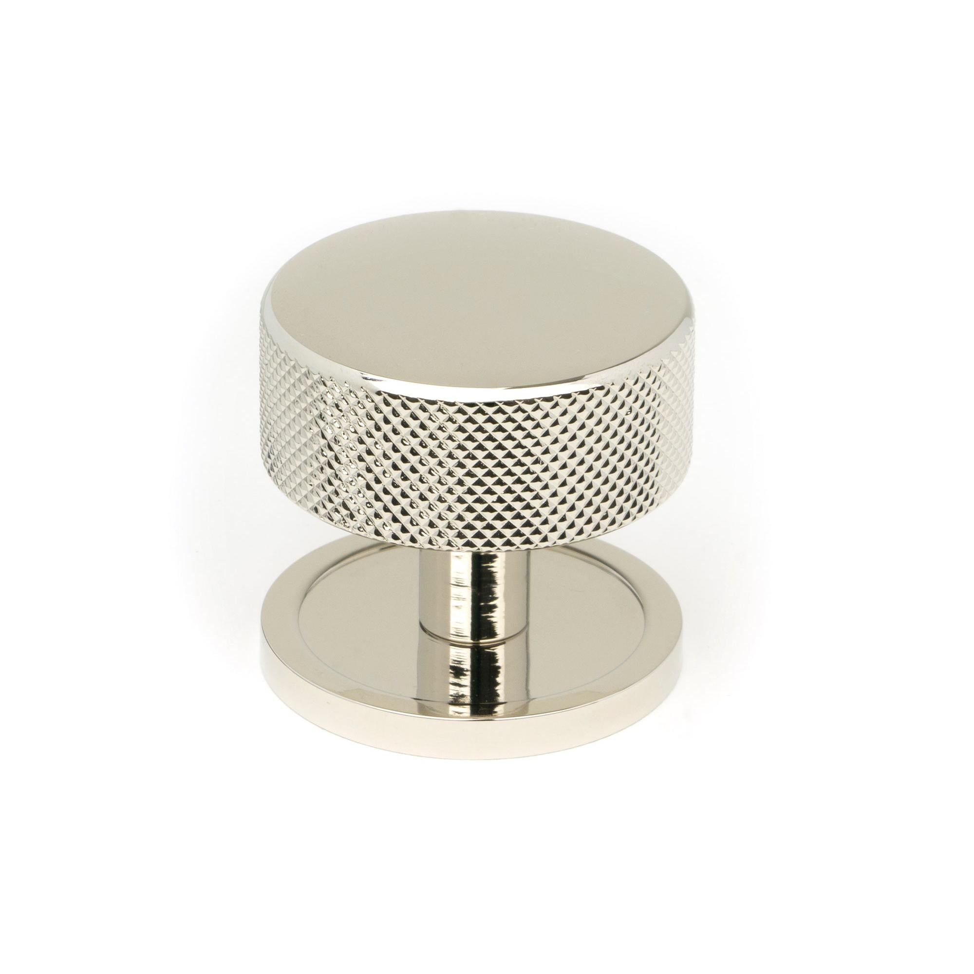 Polished Nickel Brompton Cabinet Knob - 38mm (Plain) | From The Anvil - Cabinet Knobs - From The Anvil - Yester Home