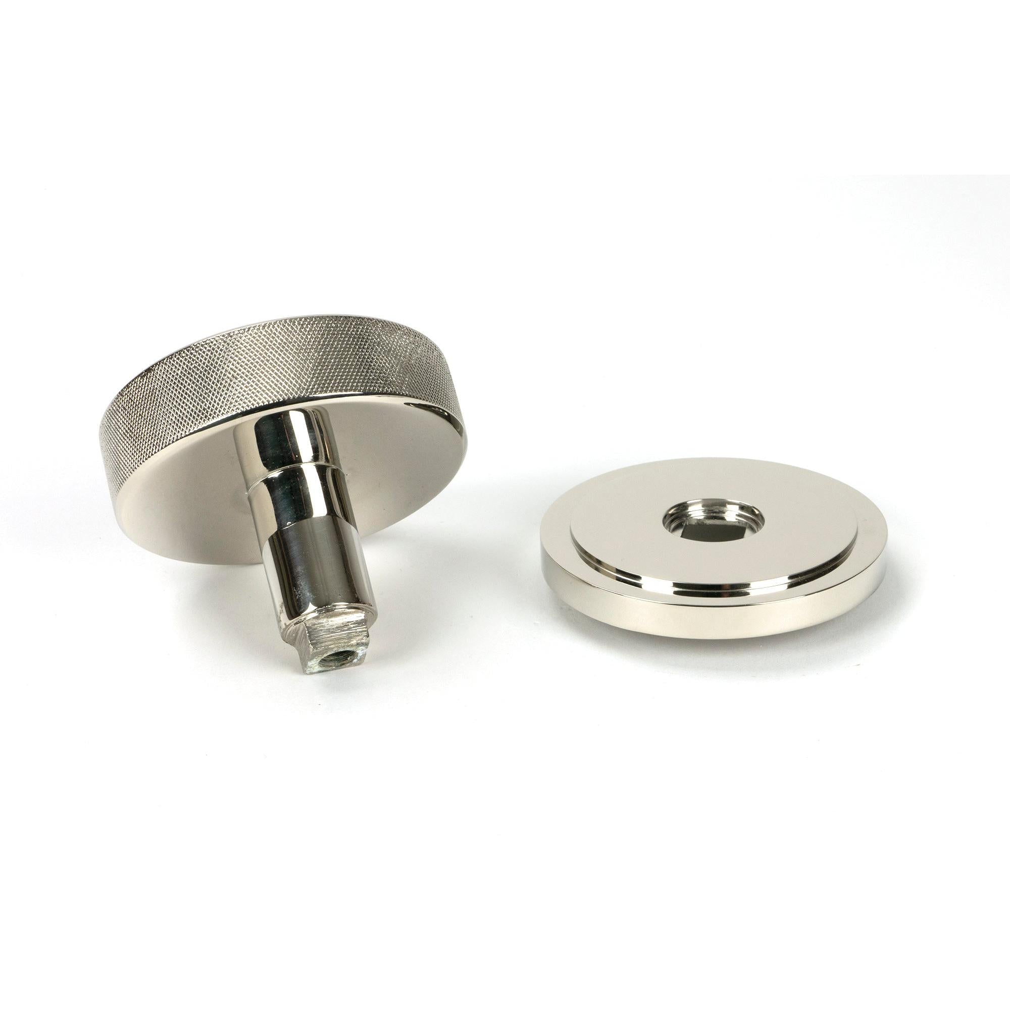 Polished Nickel Brompton Centre Door Knob (Art Deco) | From The Anvil - Centre Door Knobs - From The Anvil - Yester Home