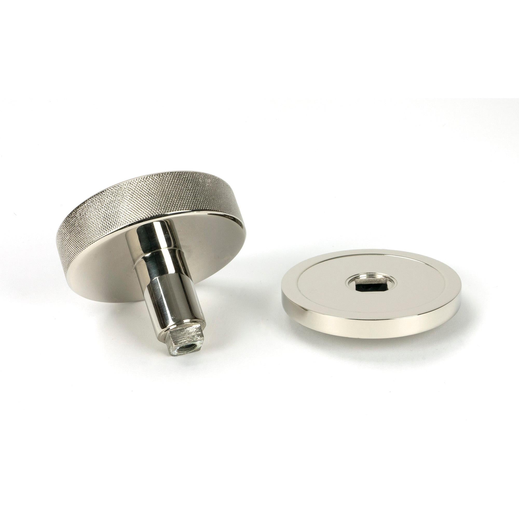 Polished Nickel Brompton Centre Door Knob (Plain) | From The Anvil - Centre Door Knobs - From The Anvil - Yester Home