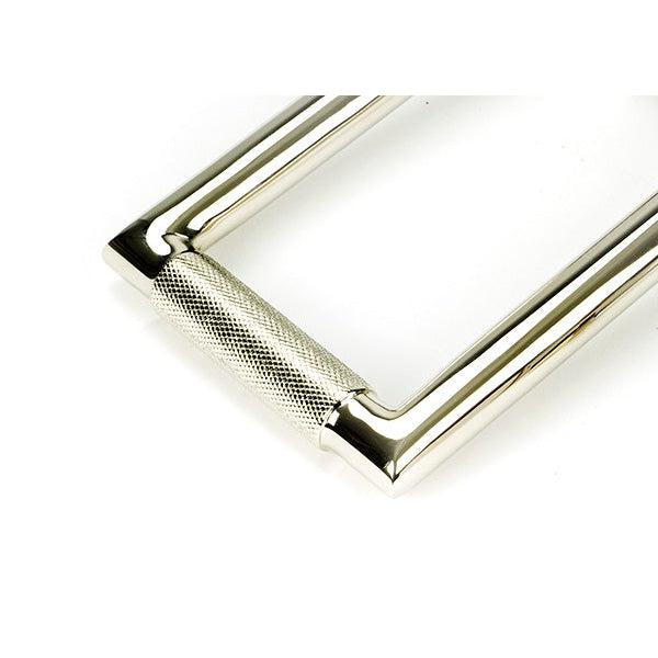 Polished Nickel Brompton Door Knocker | From The Anvil-Bolt-Through Door Knockers-Yester Home