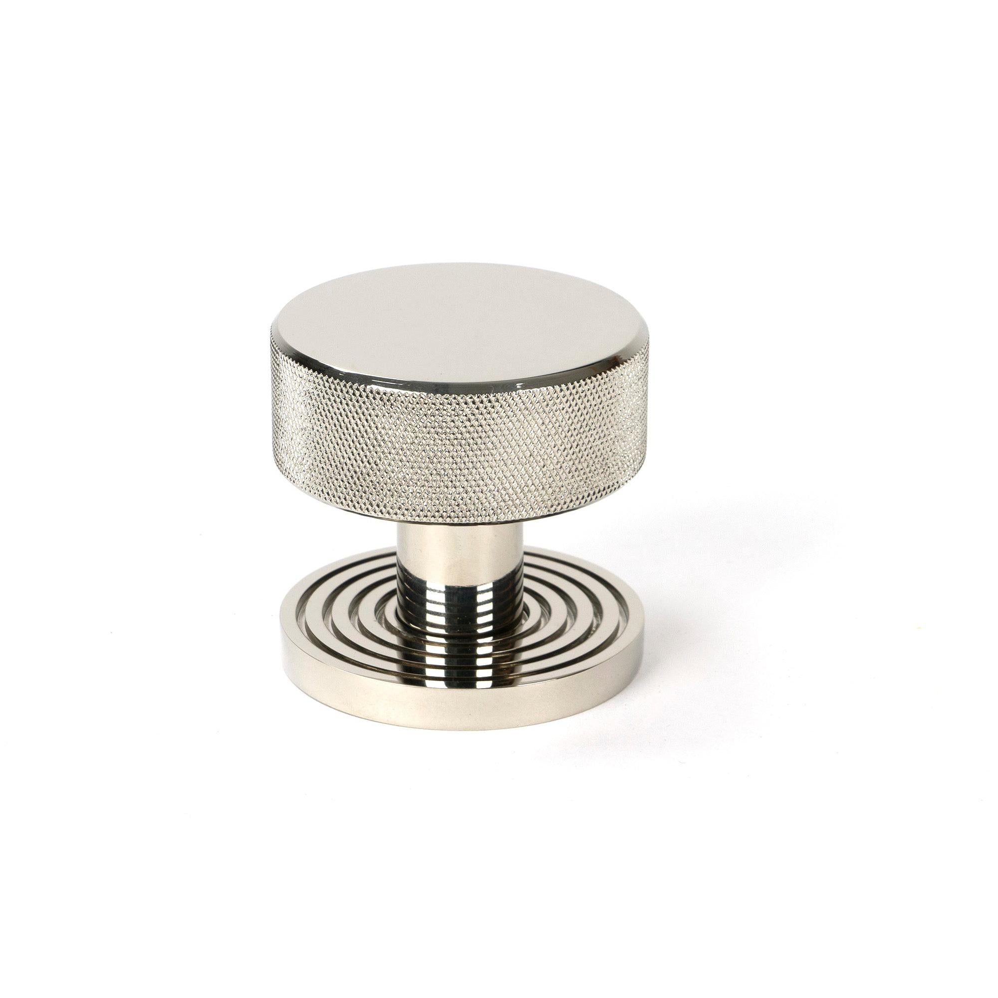 Polished Nickel Brompton Mortice/Rim Knob Set (Beehive) | From The Anvil - Mortice Knobs - From The Anvil - Yester Home